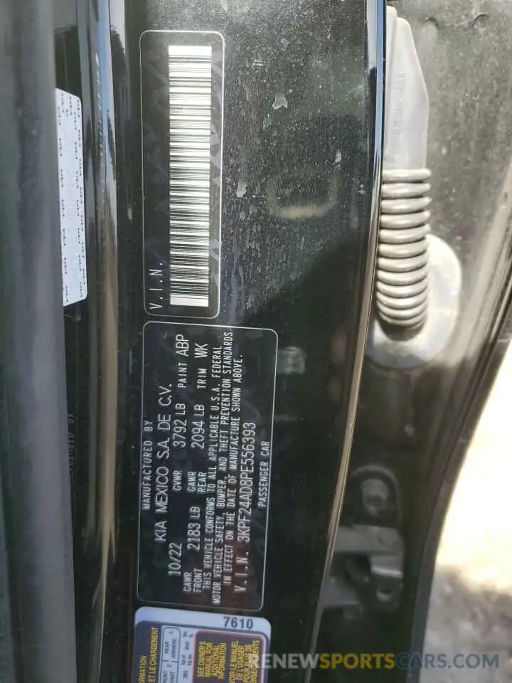 12 Photograph of a damaged car 3KPF24AD8PE556393 KIA FORTE 2023