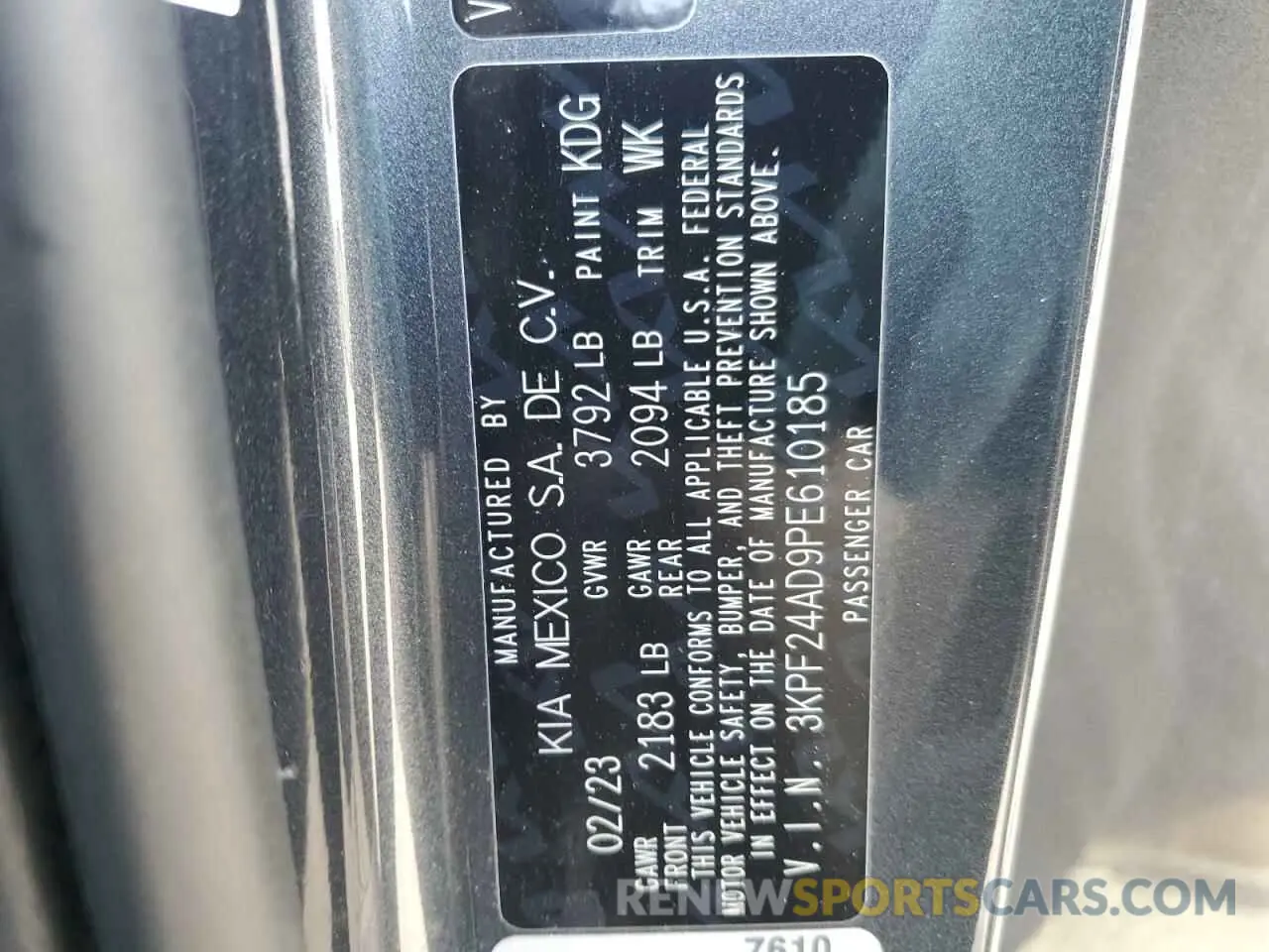 15 Photograph of a damaged car 3KPF24AD9PE610185 KIA FORTE 2023