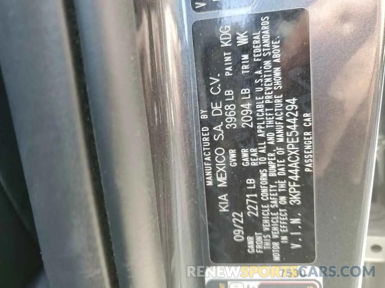 15 Photograph of a damaged car 3KPF44ACXPE544294 KIA FORTE 2023