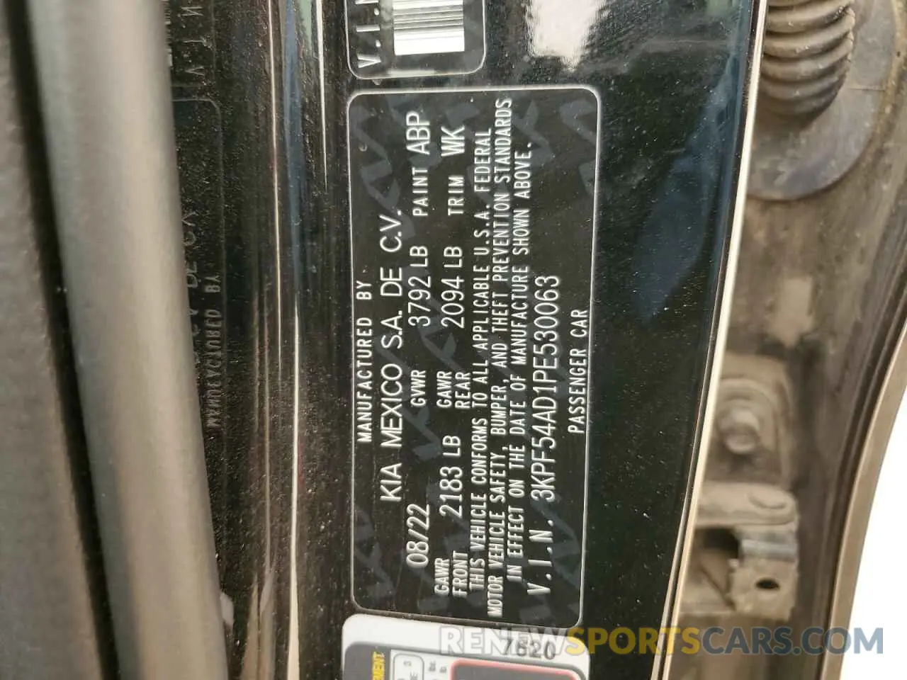 14 Photograph of a damaged car 3KPF54AD1PE530063 KIA FORTE 2023