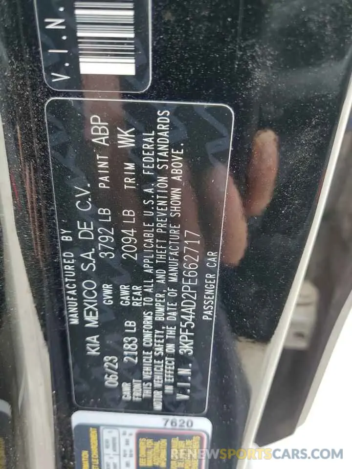 12 Photograph of a damaged car 3KPF54AD2PE662717 KIA FORTE 2023