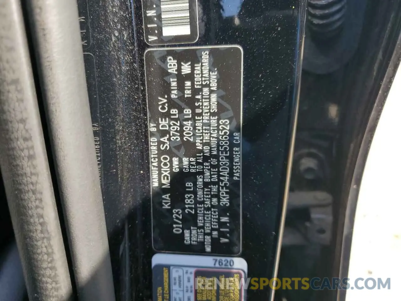12 Photograph of a damaged car 3KPF54AD3PE586523 KIA FORTE 2023