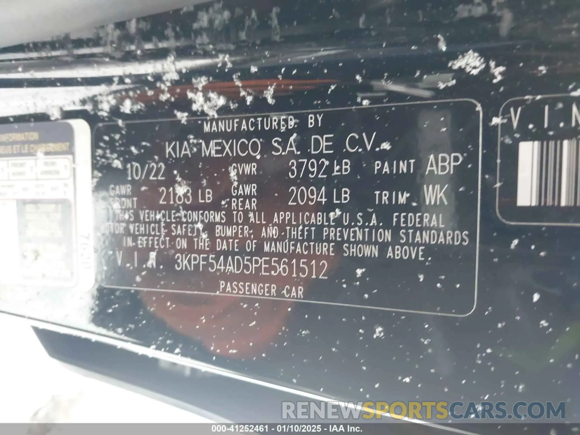 9 Photograph of a damaged car 3KPF54AD5PE561512 KIA FORTE 2023