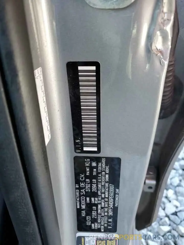 13 Photograph of a damaged car 3KPF54AD6PE603007 KIA FORTE 2023