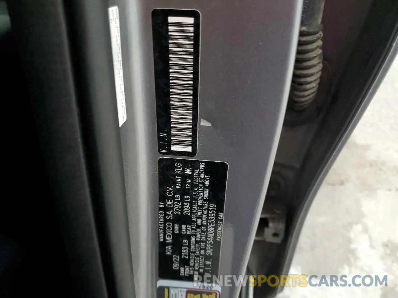 12 Photograph of a damaged car 3KPF54AD8PE539519 KIA FORTE 2023