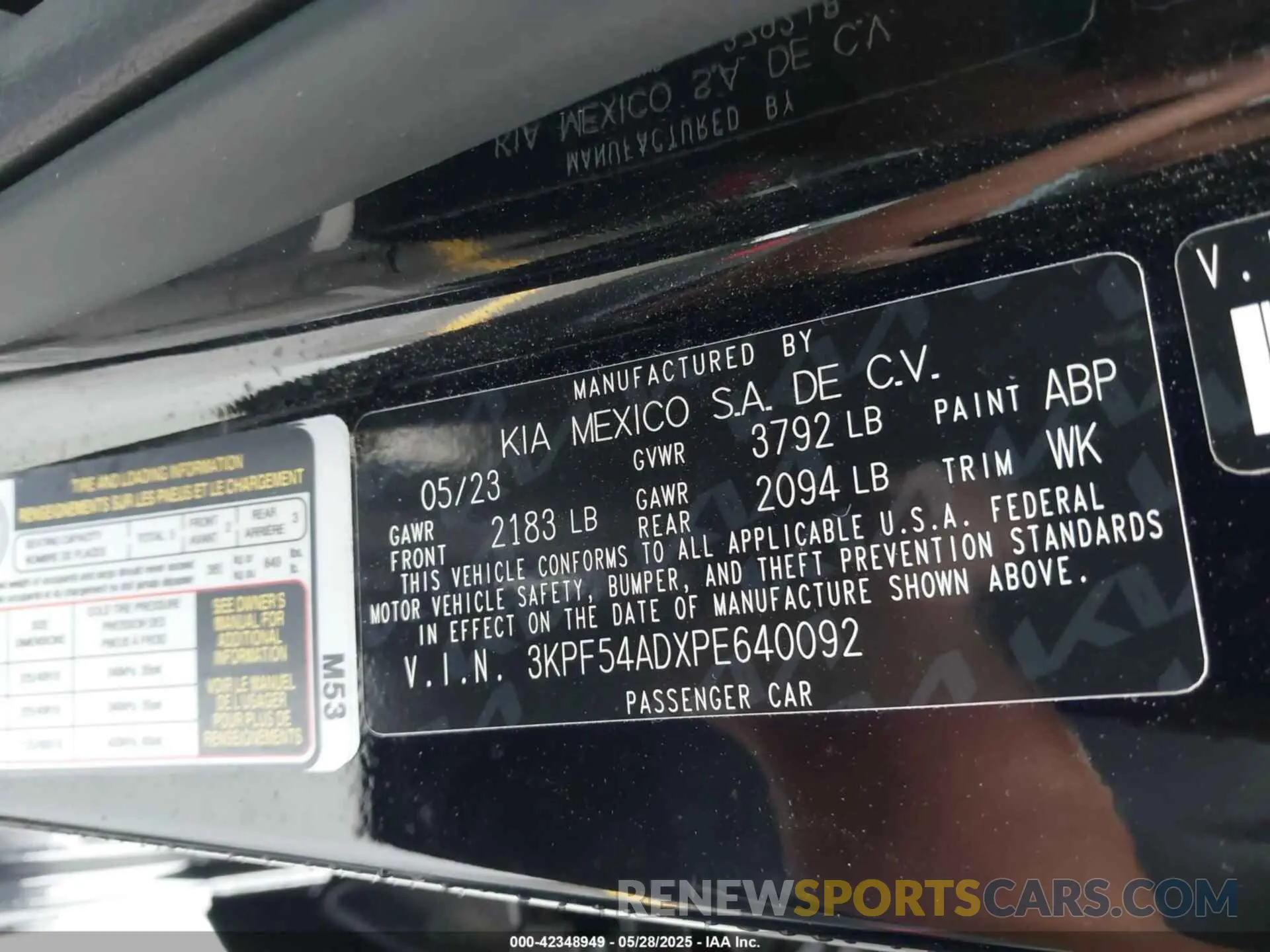 9 Photograph of a damaged car 3KPF54ADXPE640092 KIA FORTE 2023