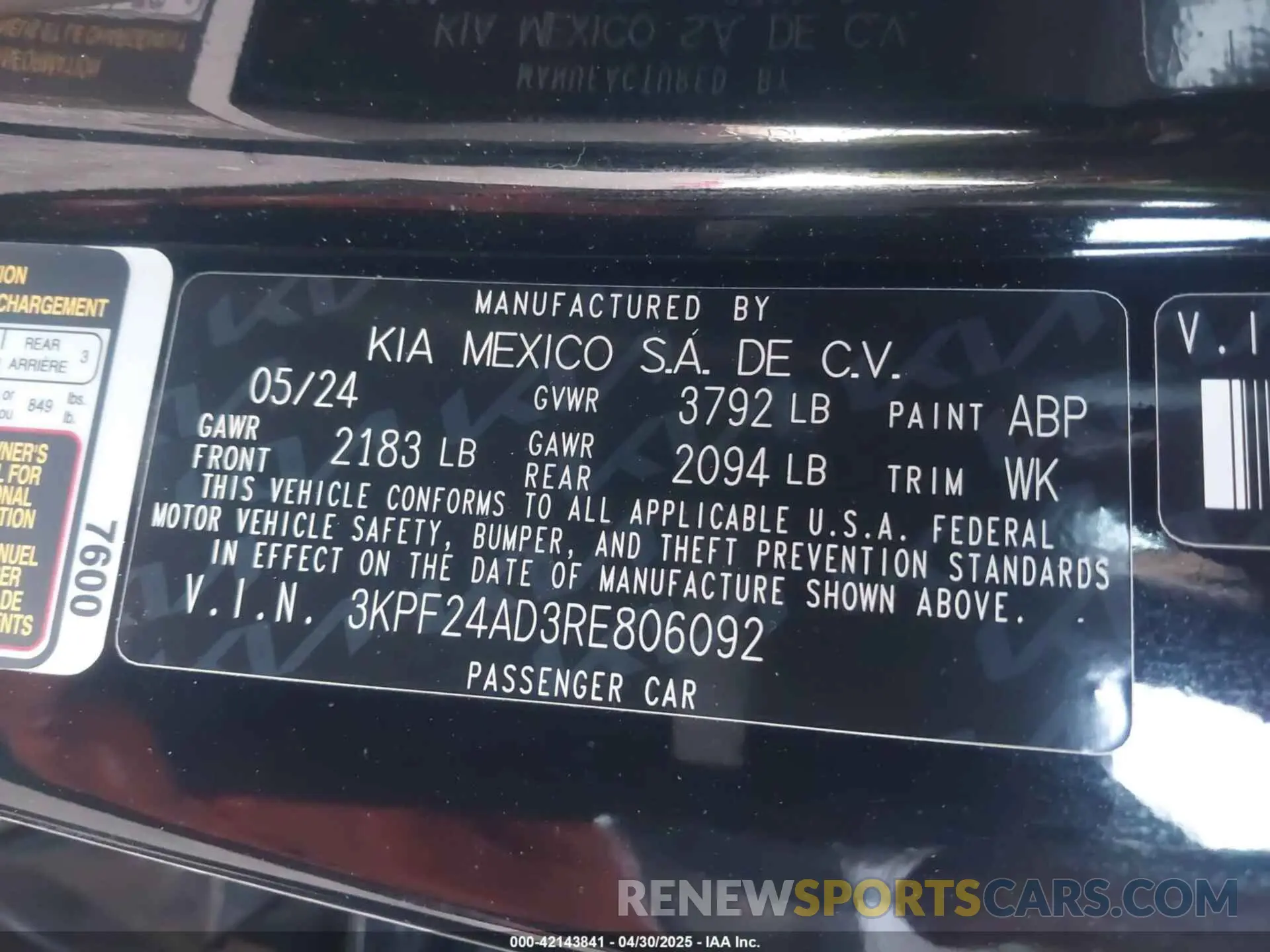 9 Photograph of a damaged car 3KPF24AD3RE806092 KIA FORTE 2024