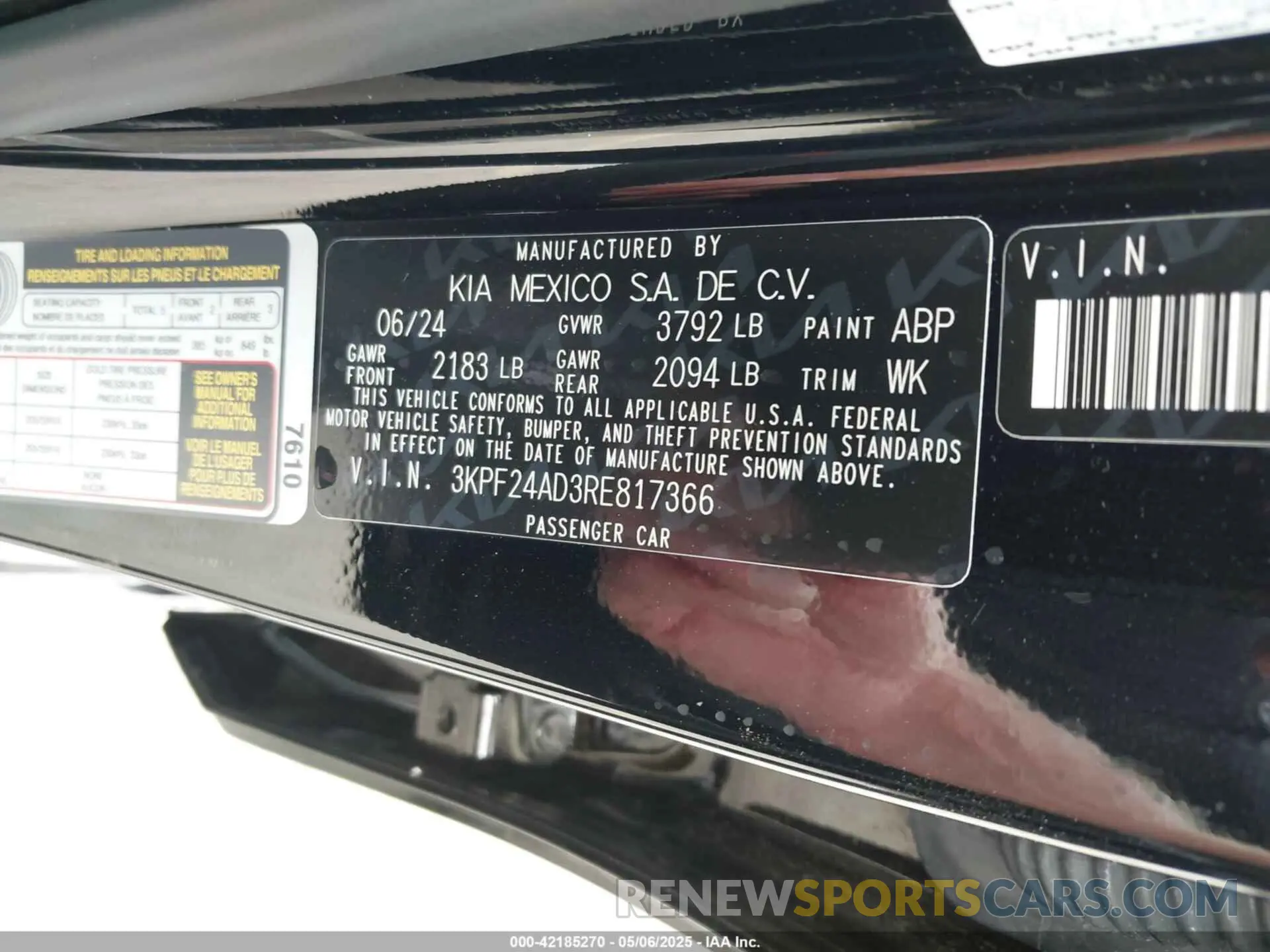 9 Photograph of a damaged car 3KPF24AD3RE817366 KIA FORTE 2024