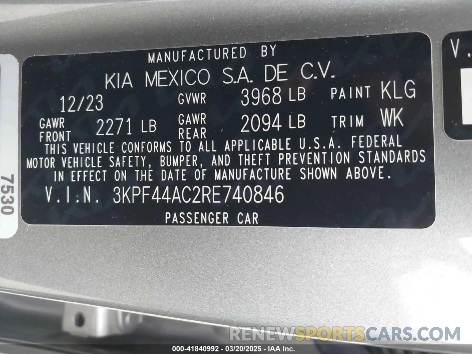 9 Photograph of a damaged car 3KPF44AC2RE740846 KIA FORTE 2024