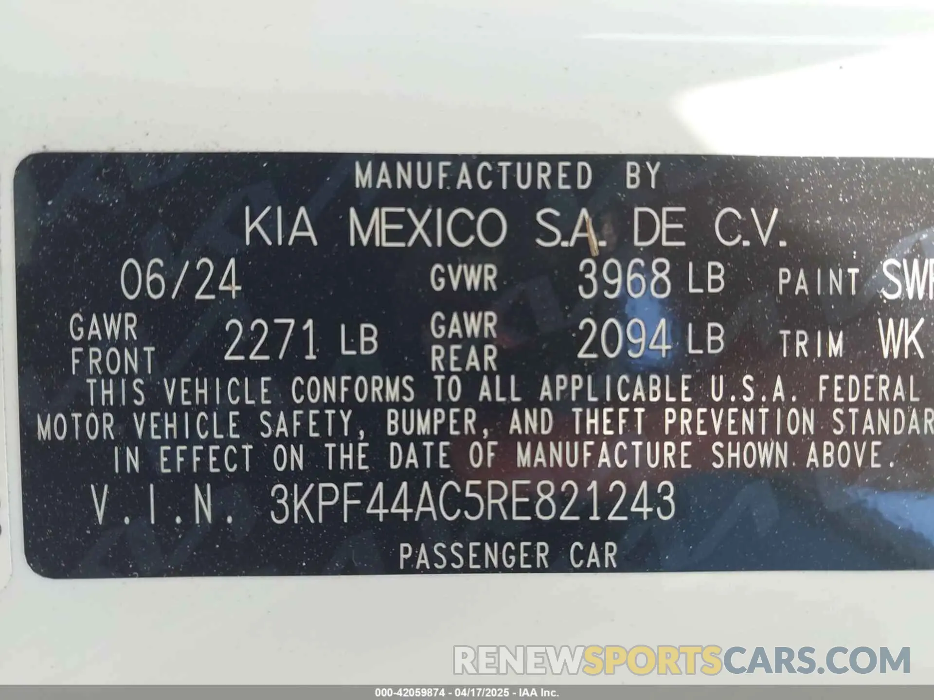9 Photograph of a damaged car 3KPF44AC5RE821243 KIA FORTE 2024