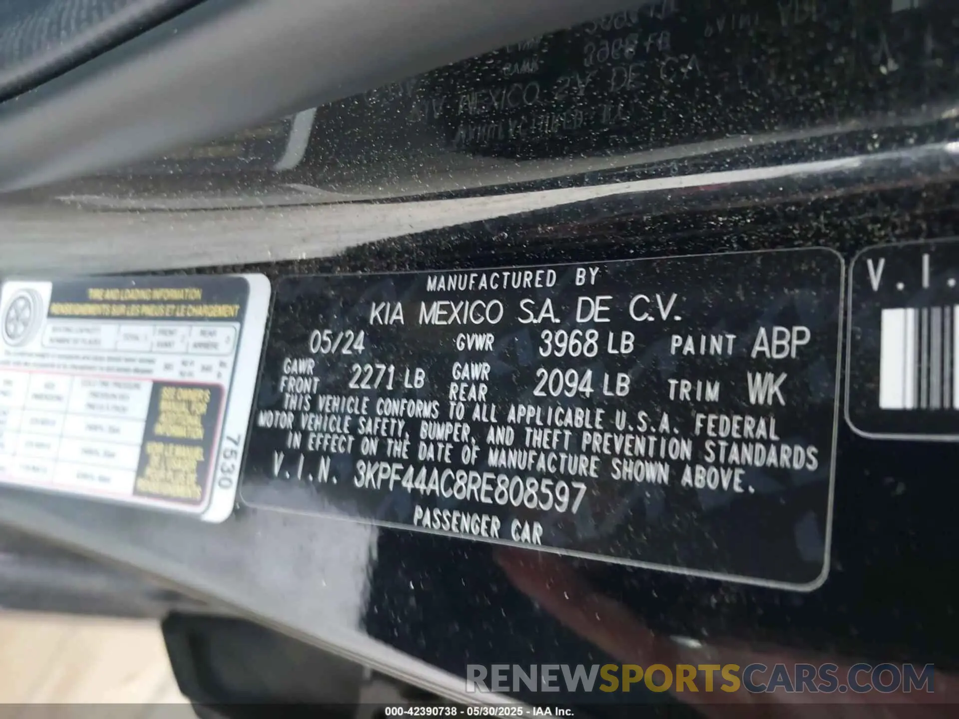 9 Photograph of a damaged car 3KPF44AC8RE808597 KIA FORTE 2024
