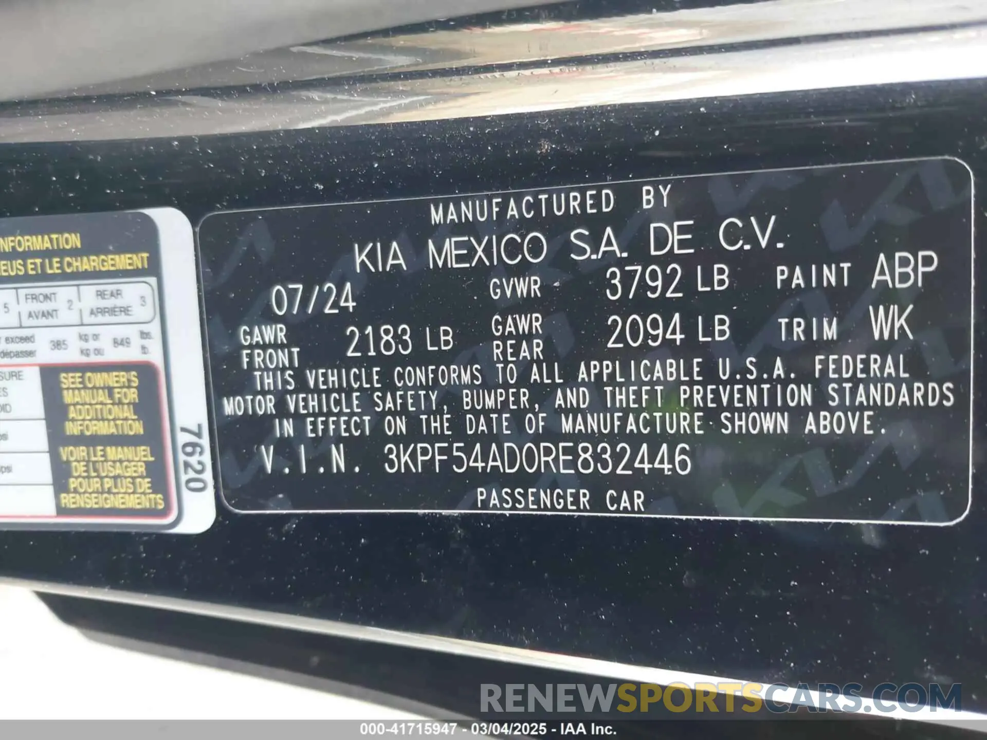 9 Photograph of a damaged car 3KPF54AD0RE832446 KIA FORTE 2024