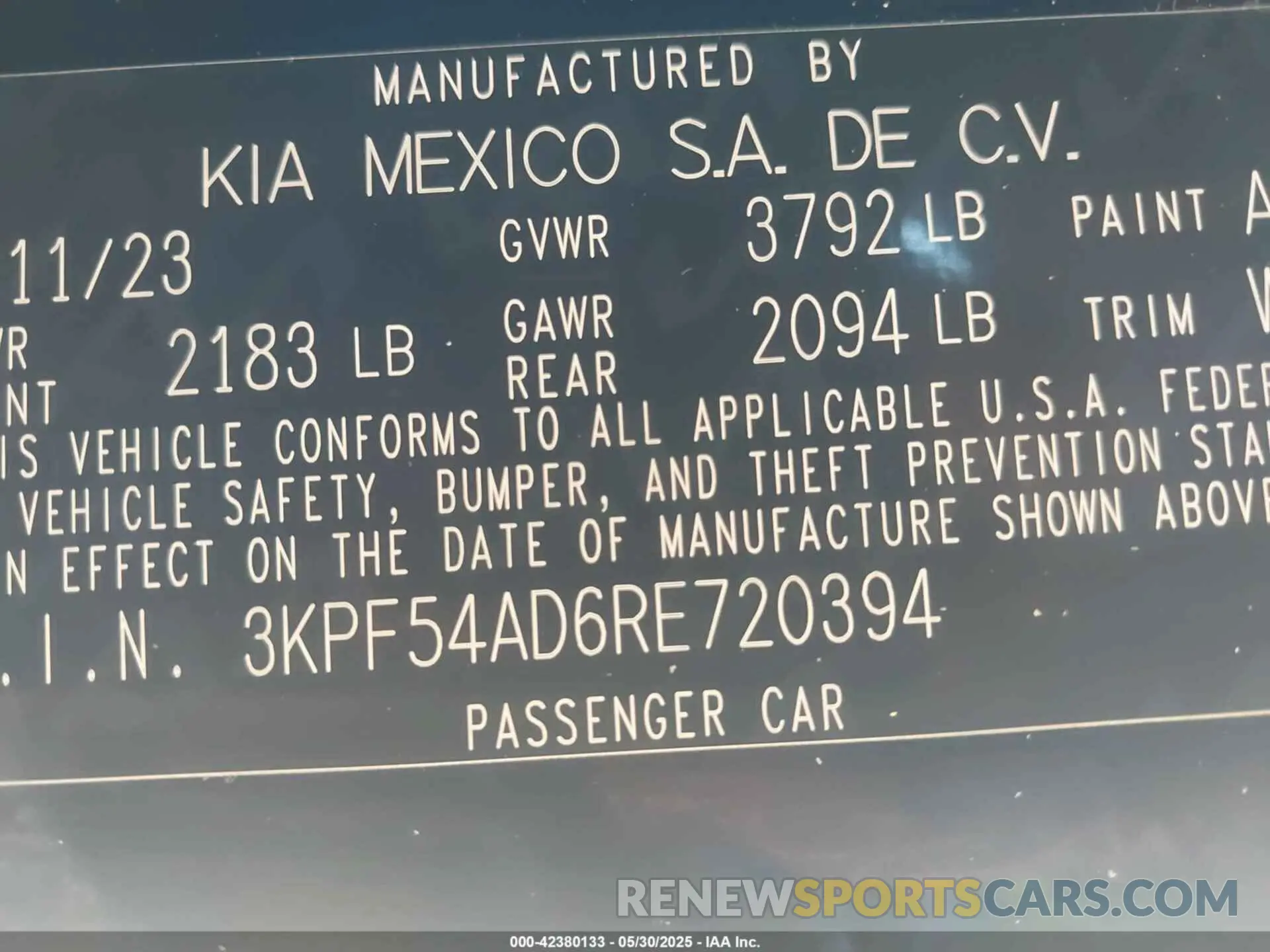 9 Photograph of a damaged car 3KPF54AD6RE720394 KIA FORTE 2024