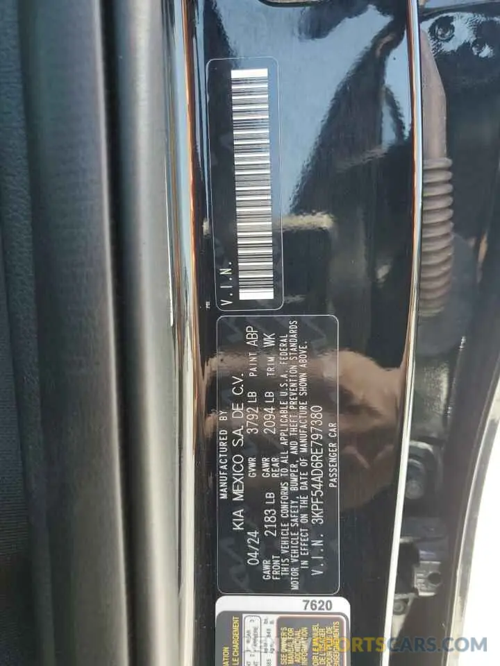 15 Photograph of a damaged car 3KPF54AD6RE797380 KIA FORTE 2024