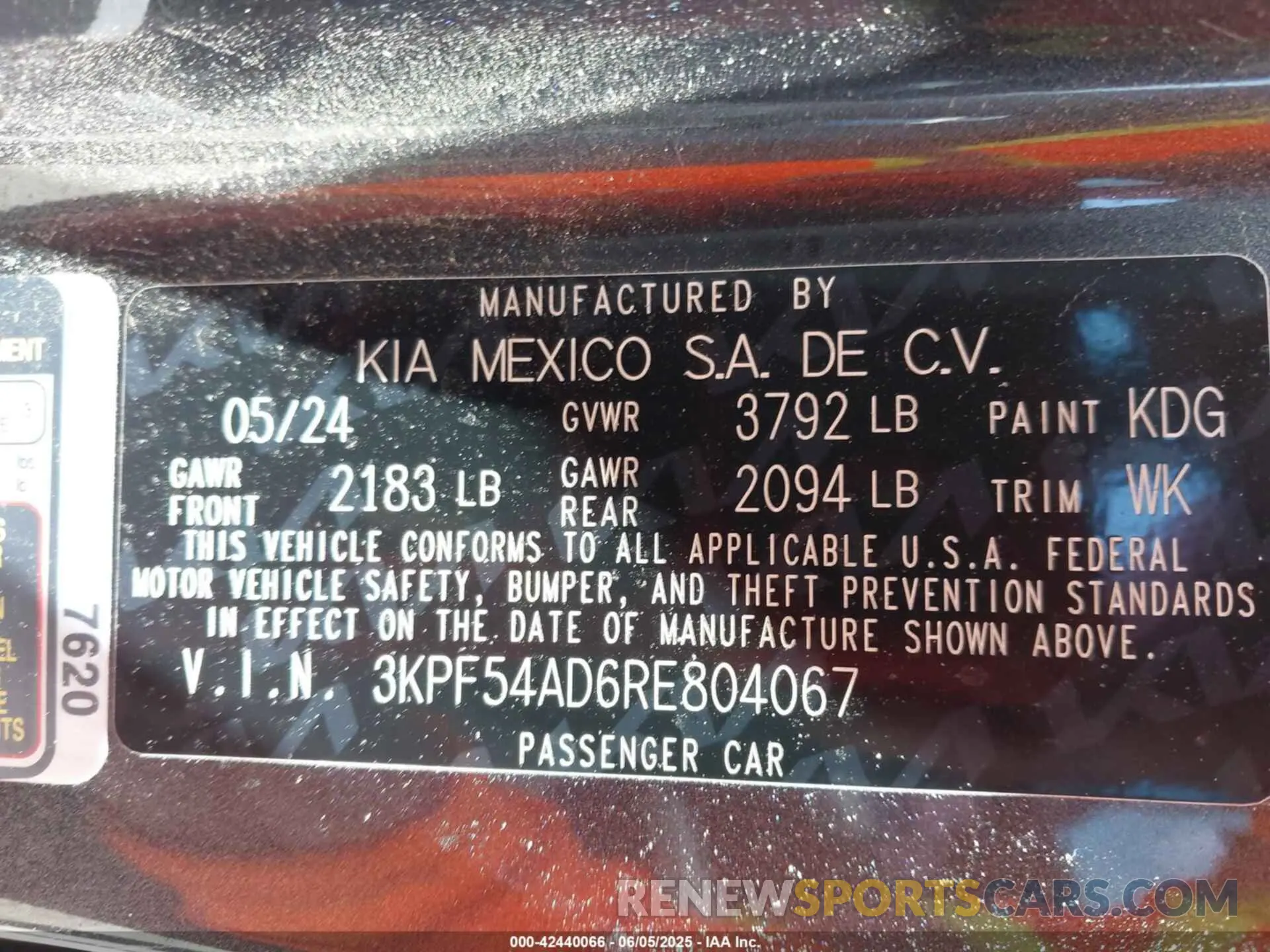 9 Photograph of a damaged car 3KPF54AD6RE804067 KIA FORTE 2024
