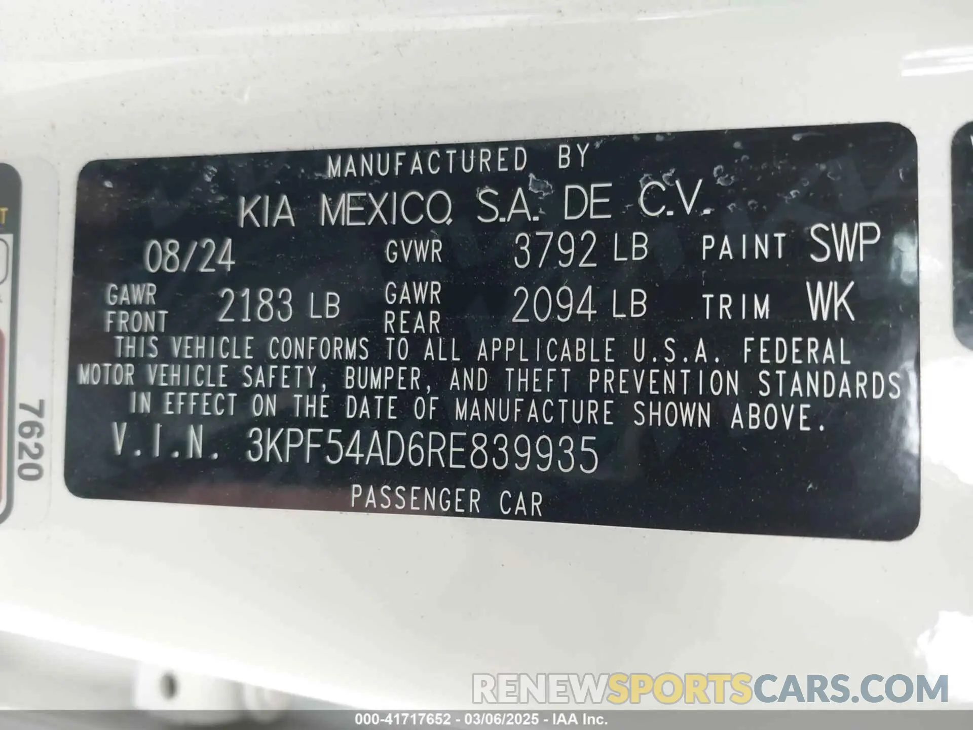 9 Photograph of a damaged car 3KPF54AD6RE839935 KIA FORTE 2024