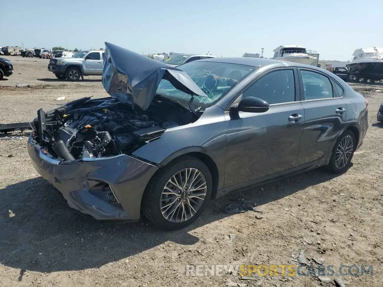 1 Photograph of a damaged car 3KPF54AD9RE786311 KIA FORTE 2024