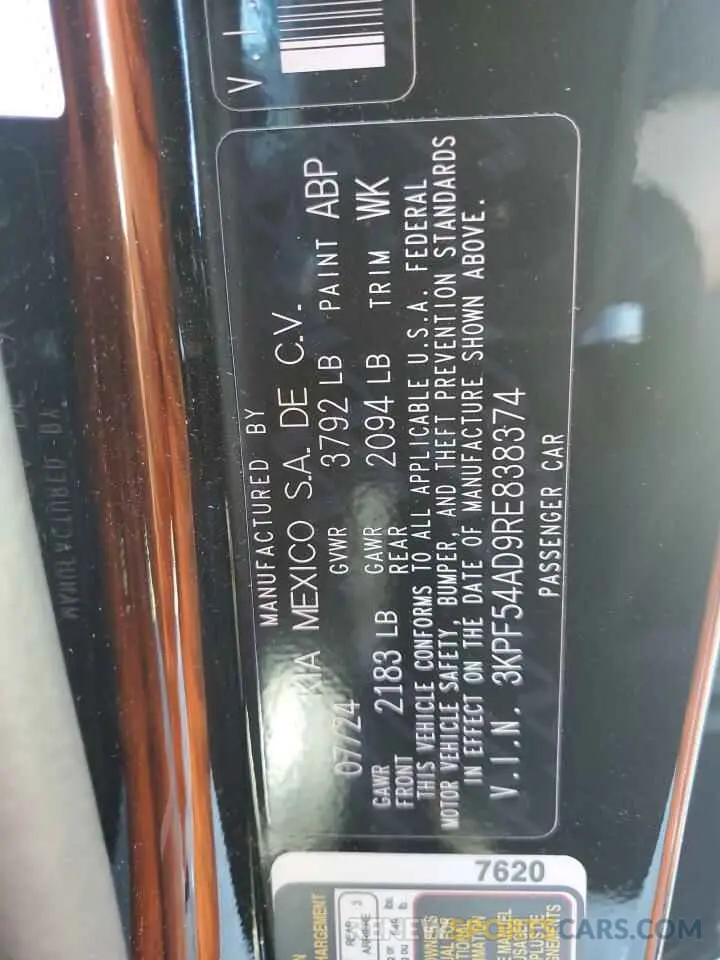 14 Photograph of a damaged car 3KPF54AD9RE838374 KIA FORTE 2024
