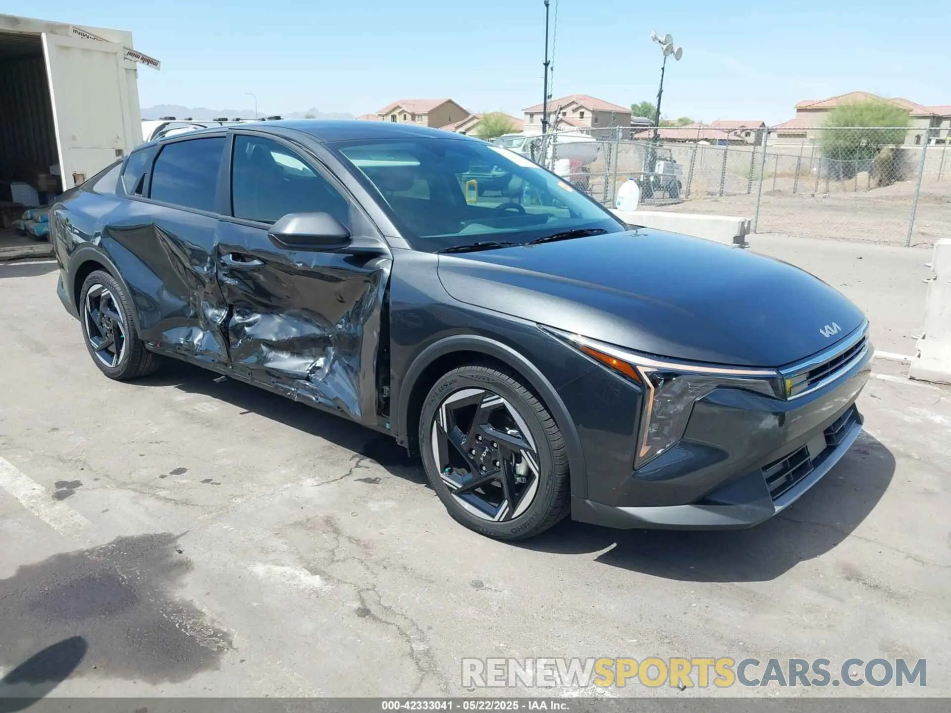 1 Photograph of a damaged car 3KPFU4DE9SE124628 KIA K4 2025
