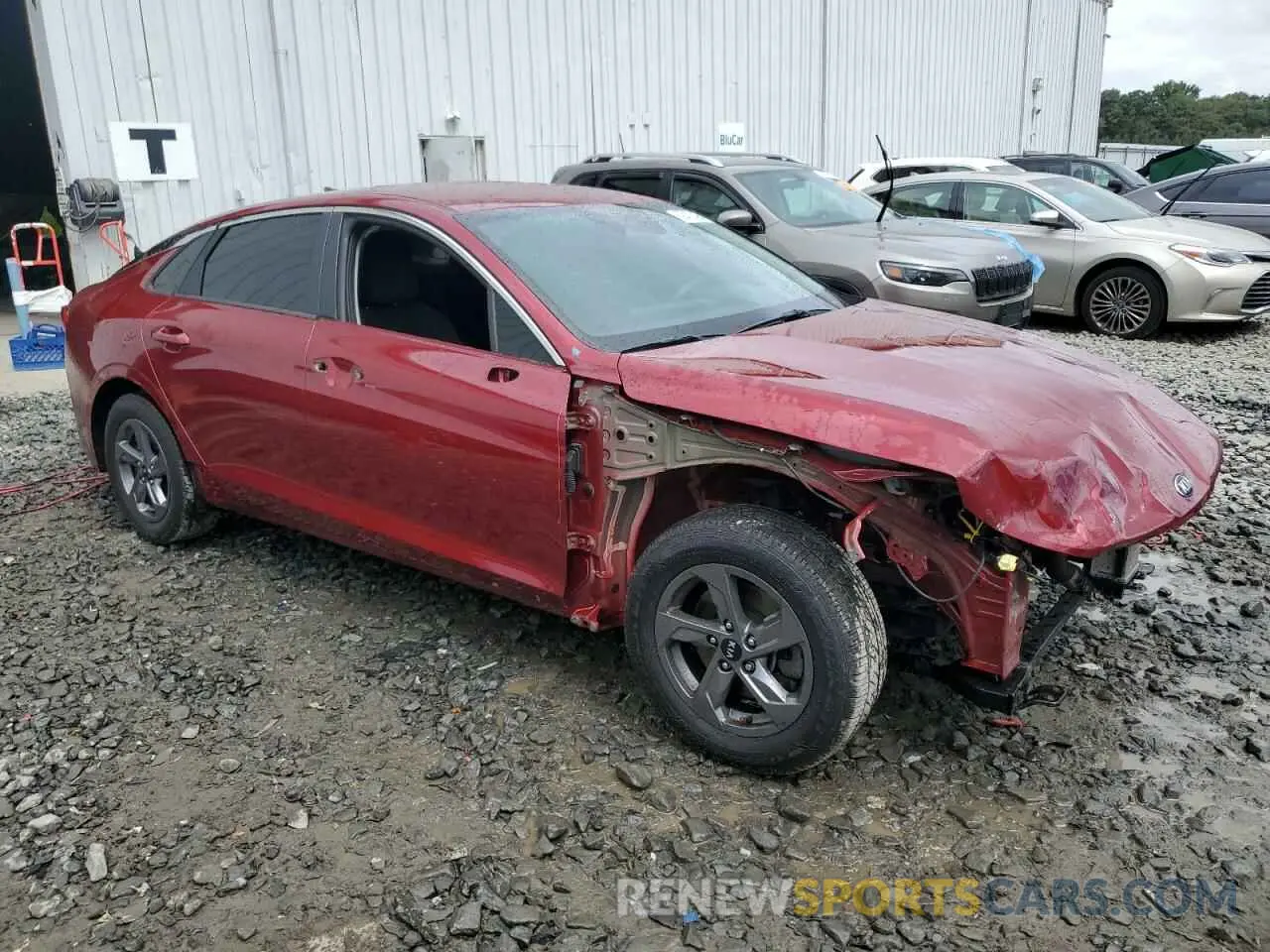 4 Photograph of a damaged car 5XXG14J23MG002381 KIA K5 2021