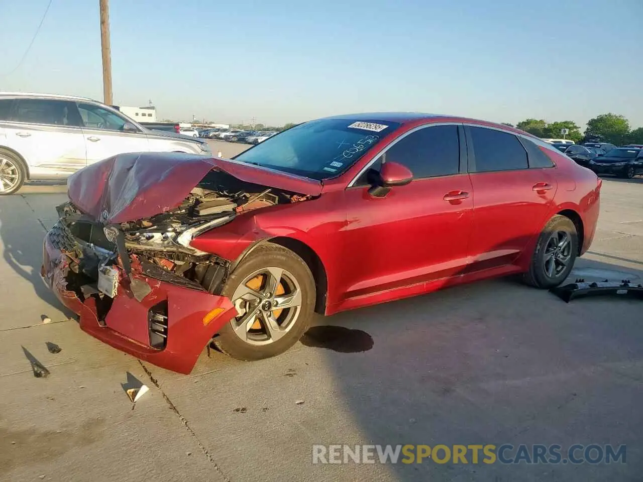 1 Photograph of a damaged car 5XXG14J23MG053282 KIA K5 2021