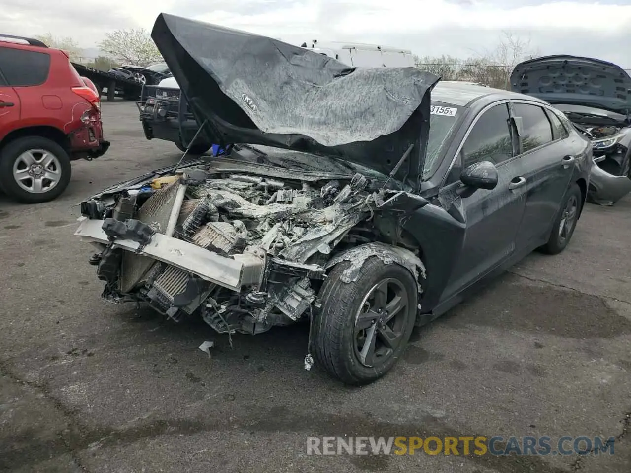 1 Photograph of a damaged car 5XXG14J27MG047582 KIA K5 2021