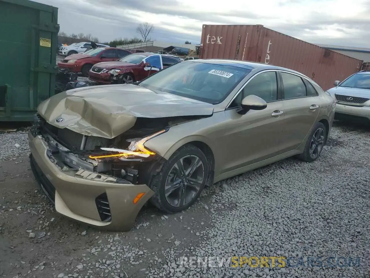 1 Photograph of a damaged car 5XXG34J26MG048412 KIA K5 2021