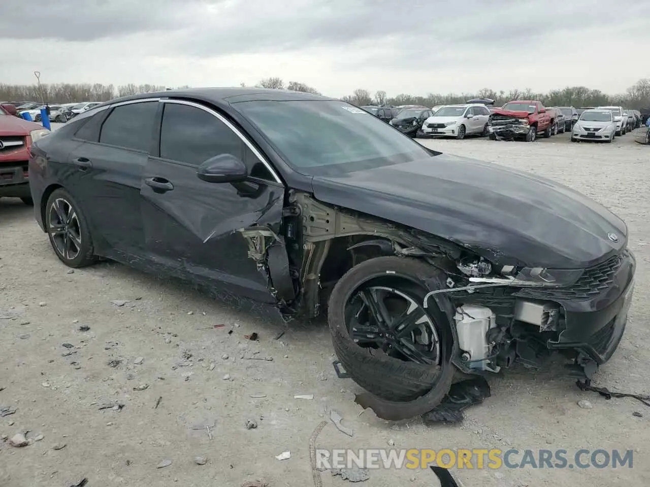 4 Photograph of a damaged car 5XXG64J21MG066551 KIA K5 2021