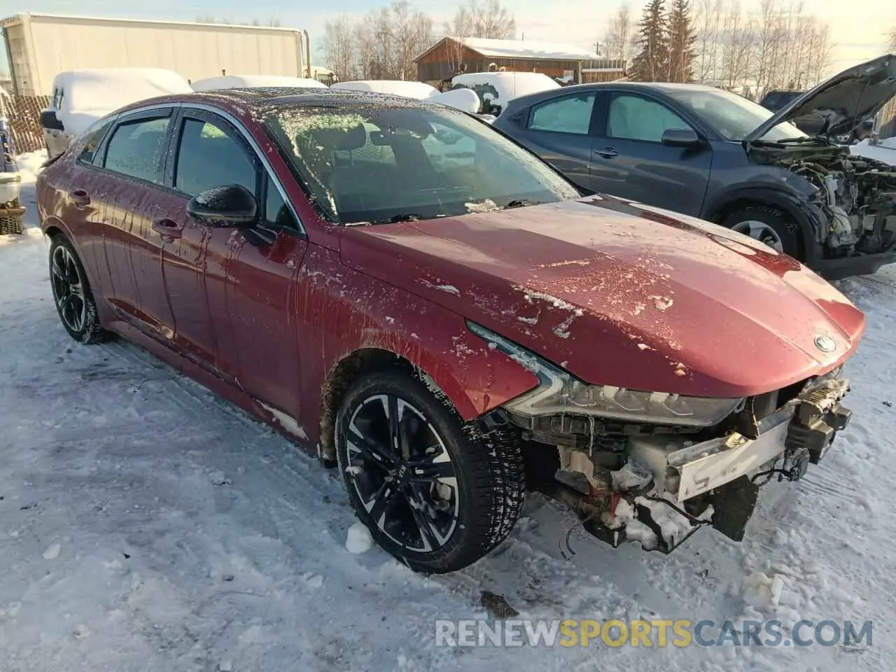 4 Photograph of a damaged car 5XXG64J25MG070635 KIA K5 2021