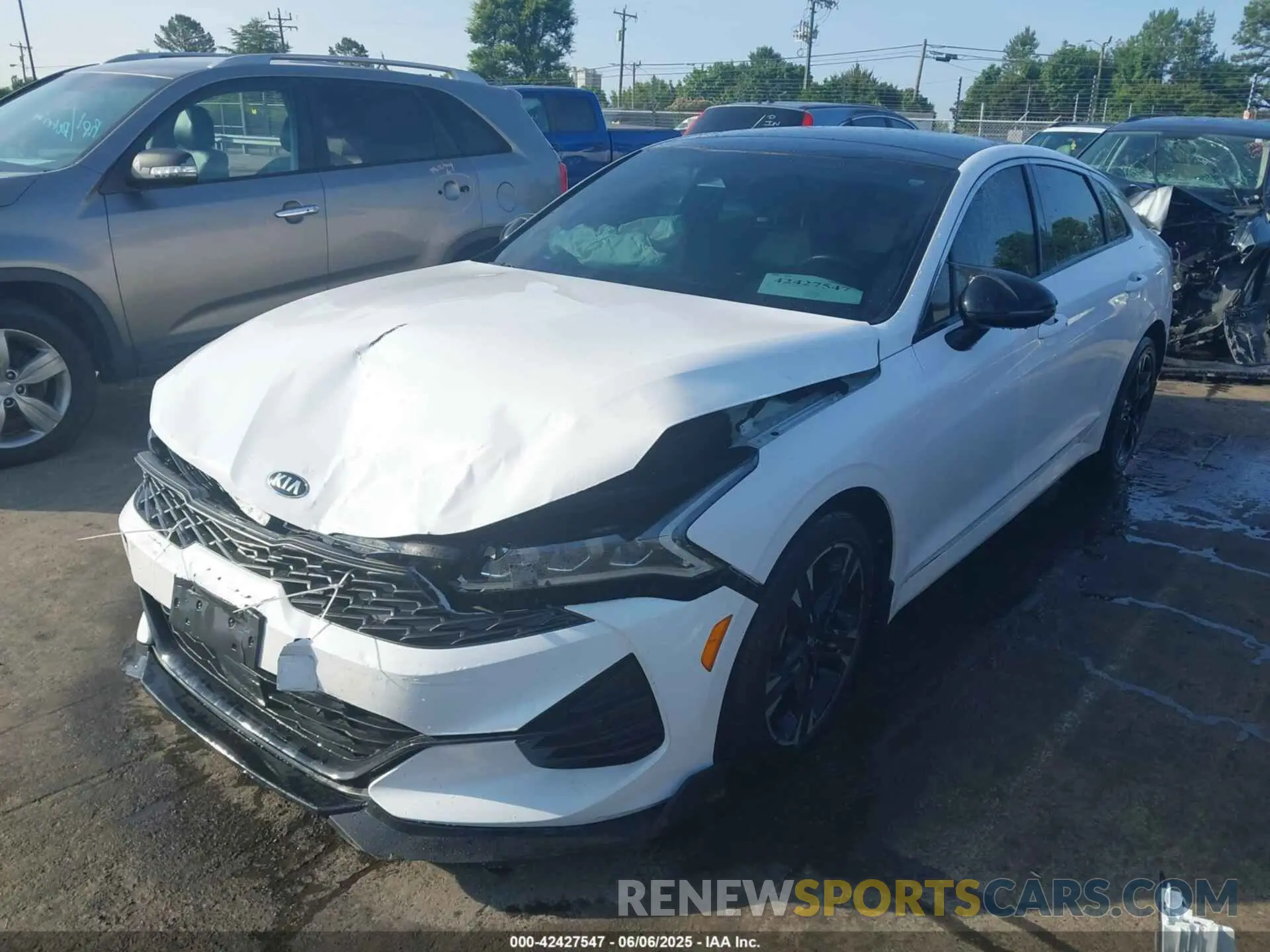2 Photograph of a damaged car 5XXG64J28MG012356 KIA K5 2021
