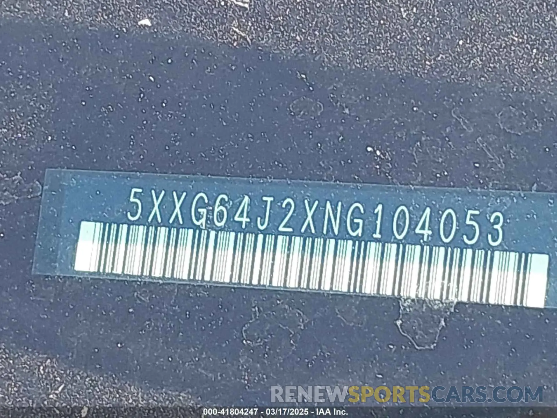 18 Photograph of a damaged car 5XXG64J2XNG104053 KIA K5 2022