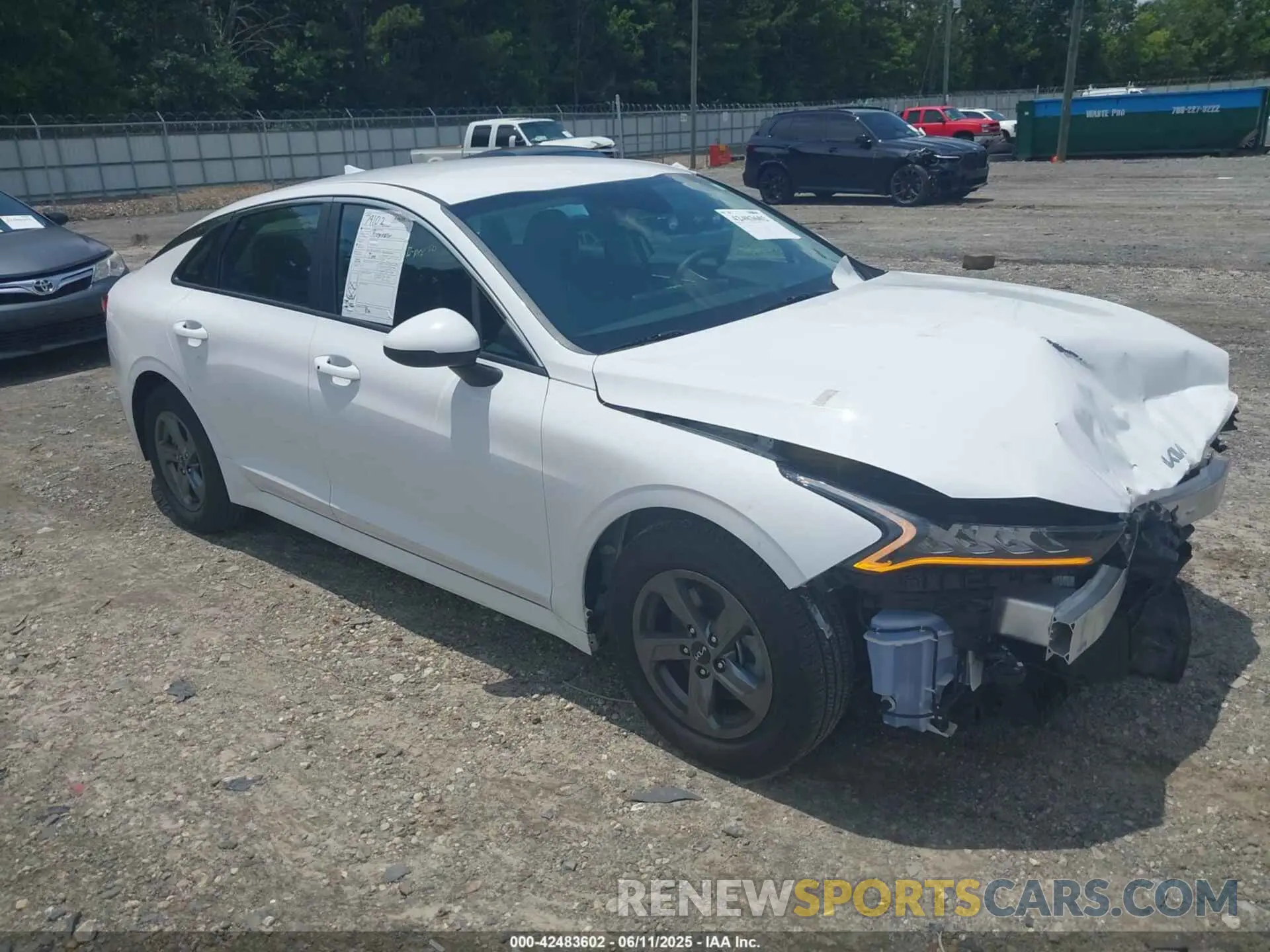 1 Photograph of a damaged car 5XXG14J22PG209929 KIA K5 2023