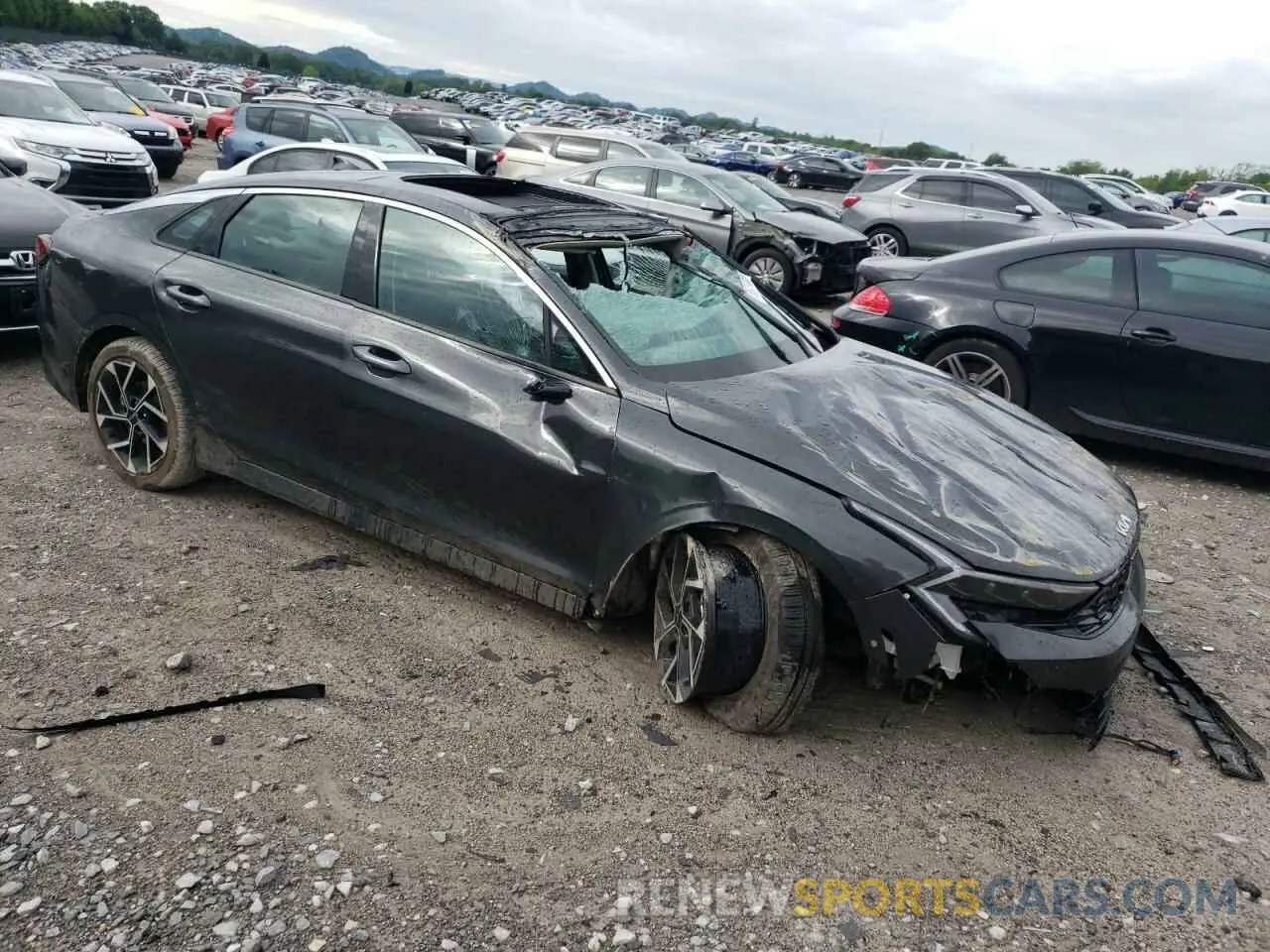 4 Photograph of a damaged car KNAG34J79S5271201 KIA K5 2025