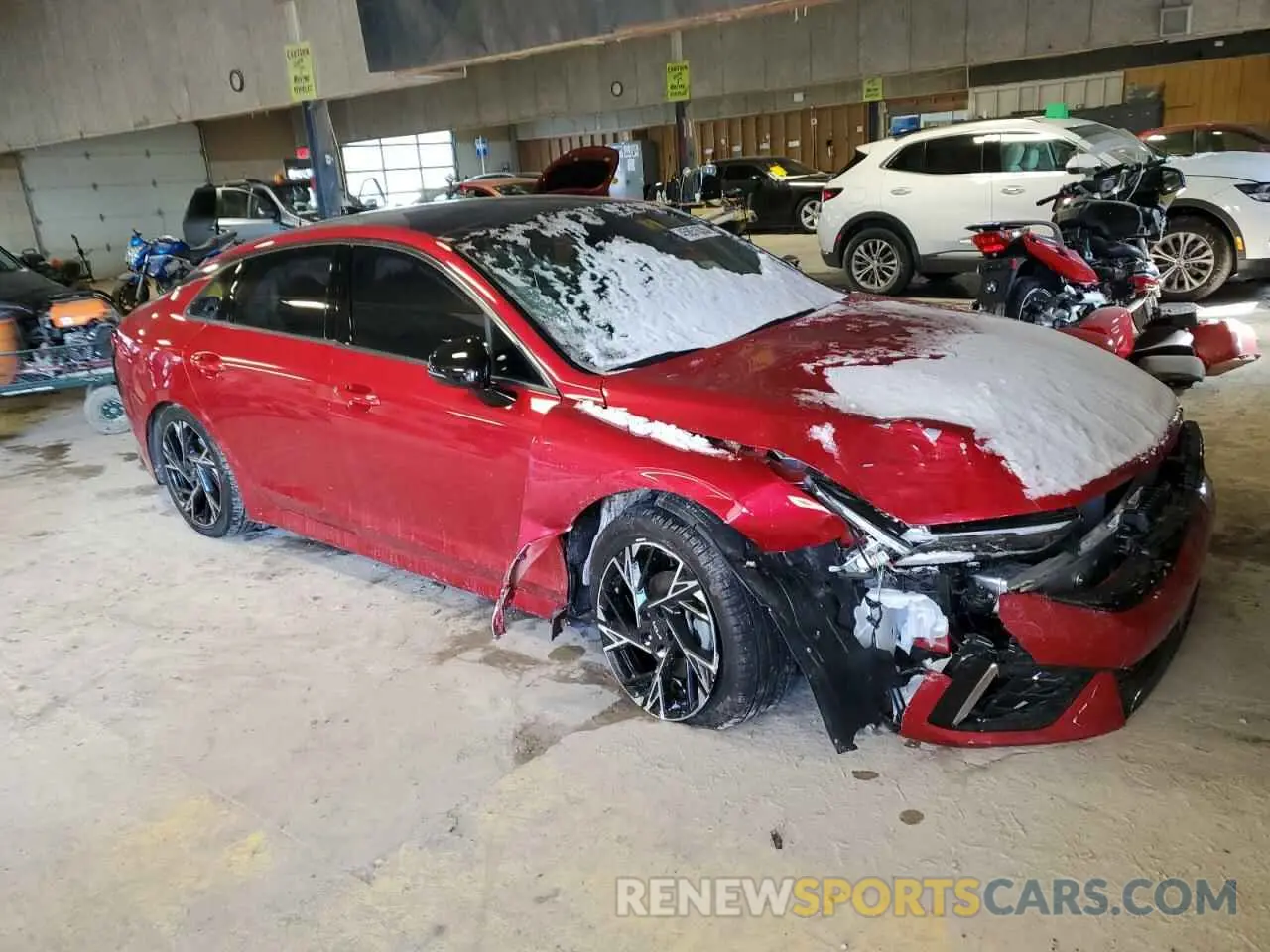 4 Photograph of a damaged car KNAG64J74S5276376 KIA K5 2025