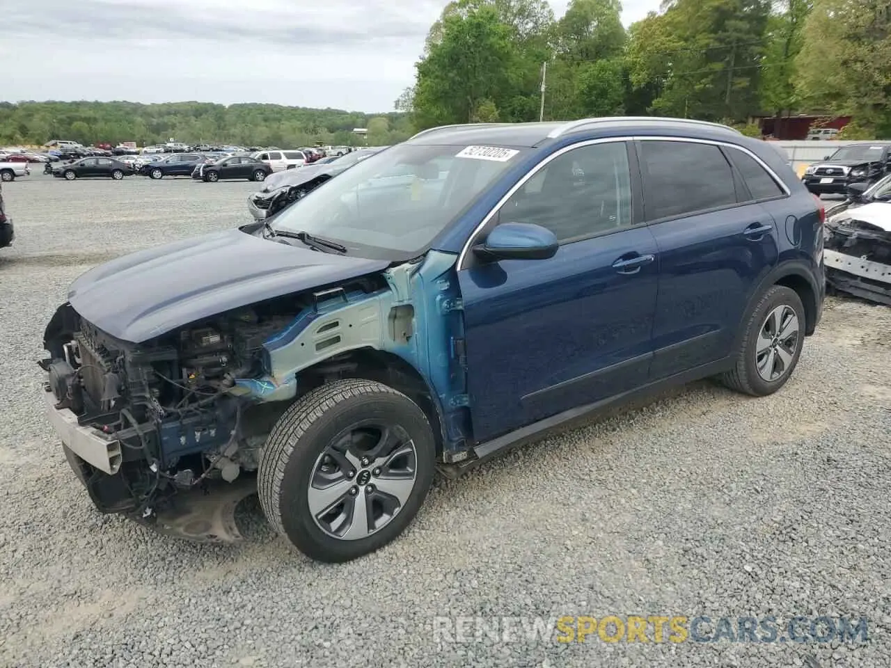 1 Photograph of a damaged car KNDCB3LC0K5338955 KIA NIRO 2019