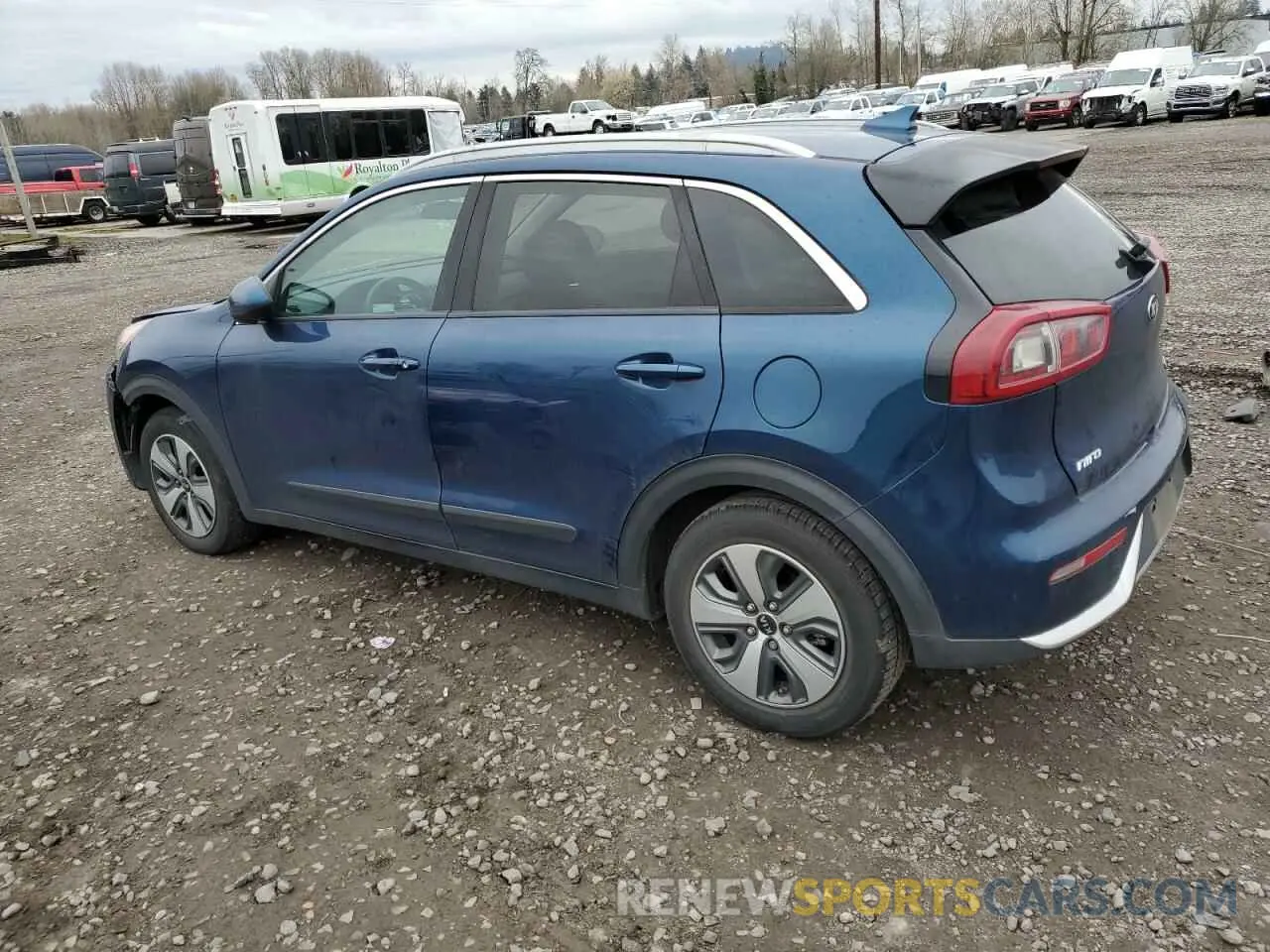 2 Photograph of a damaged car KNDCB3LC4K5252595 KIA NIRO 2019