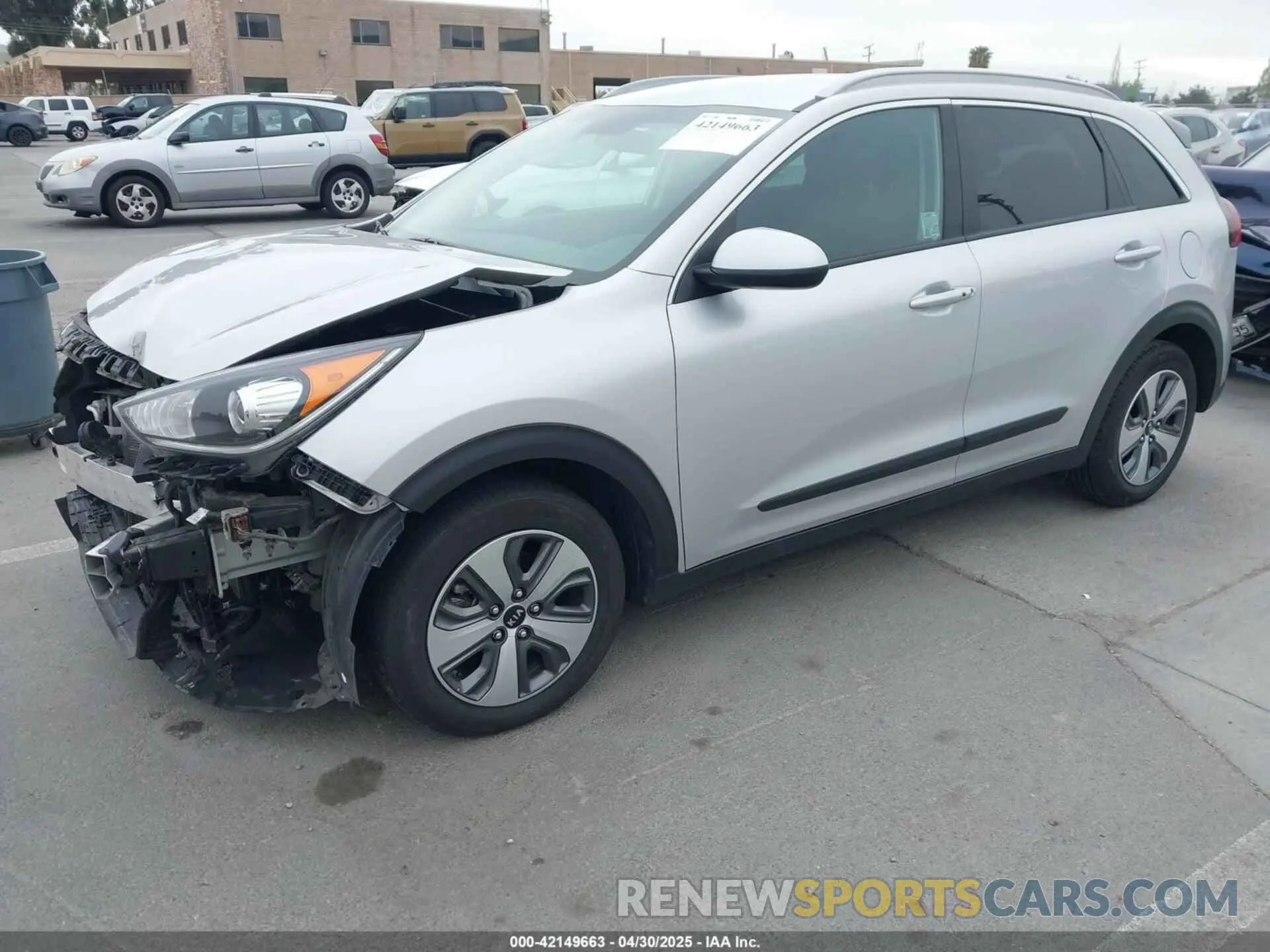 2 Photograph of a damaged car KNDCB3LC5K5351412 KIA NIRO 2019