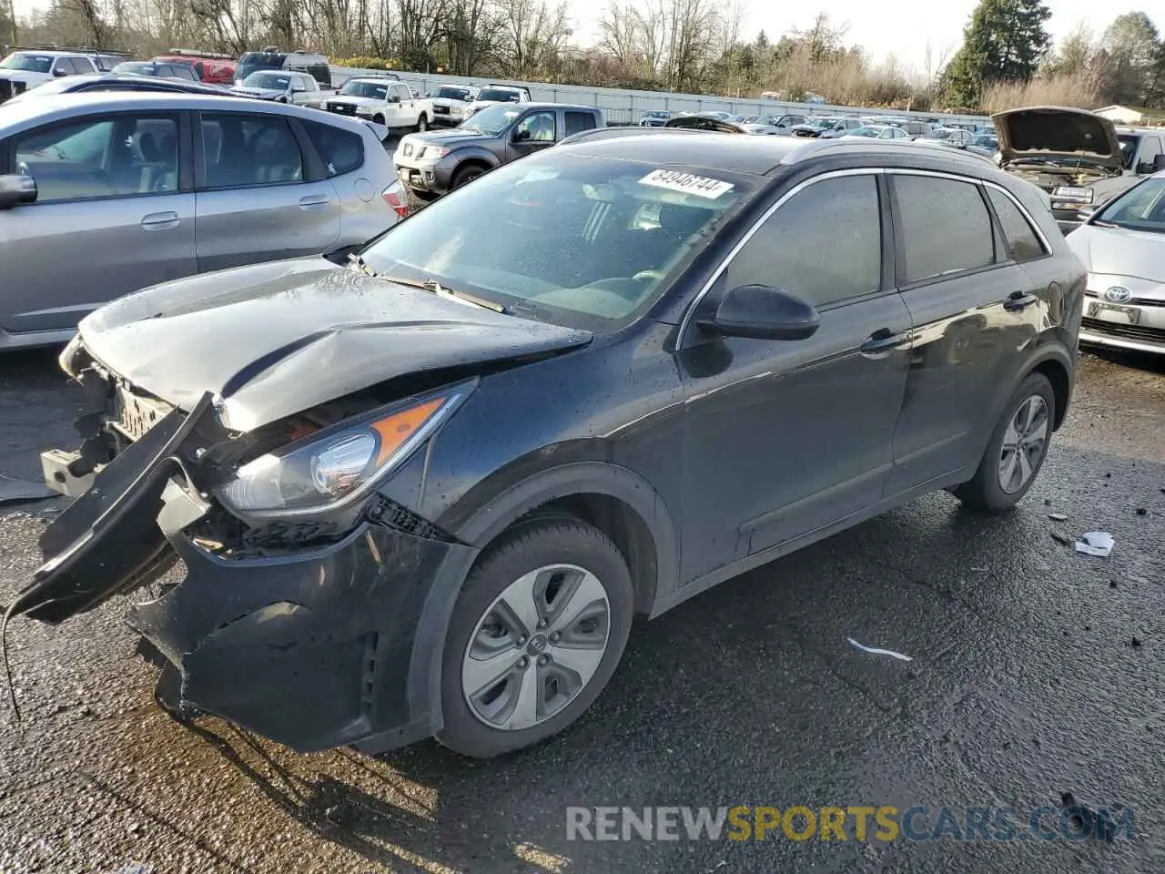 1 Photograph of a damaged car KNDCB3LC8K5264474 KIA NIRO 2019