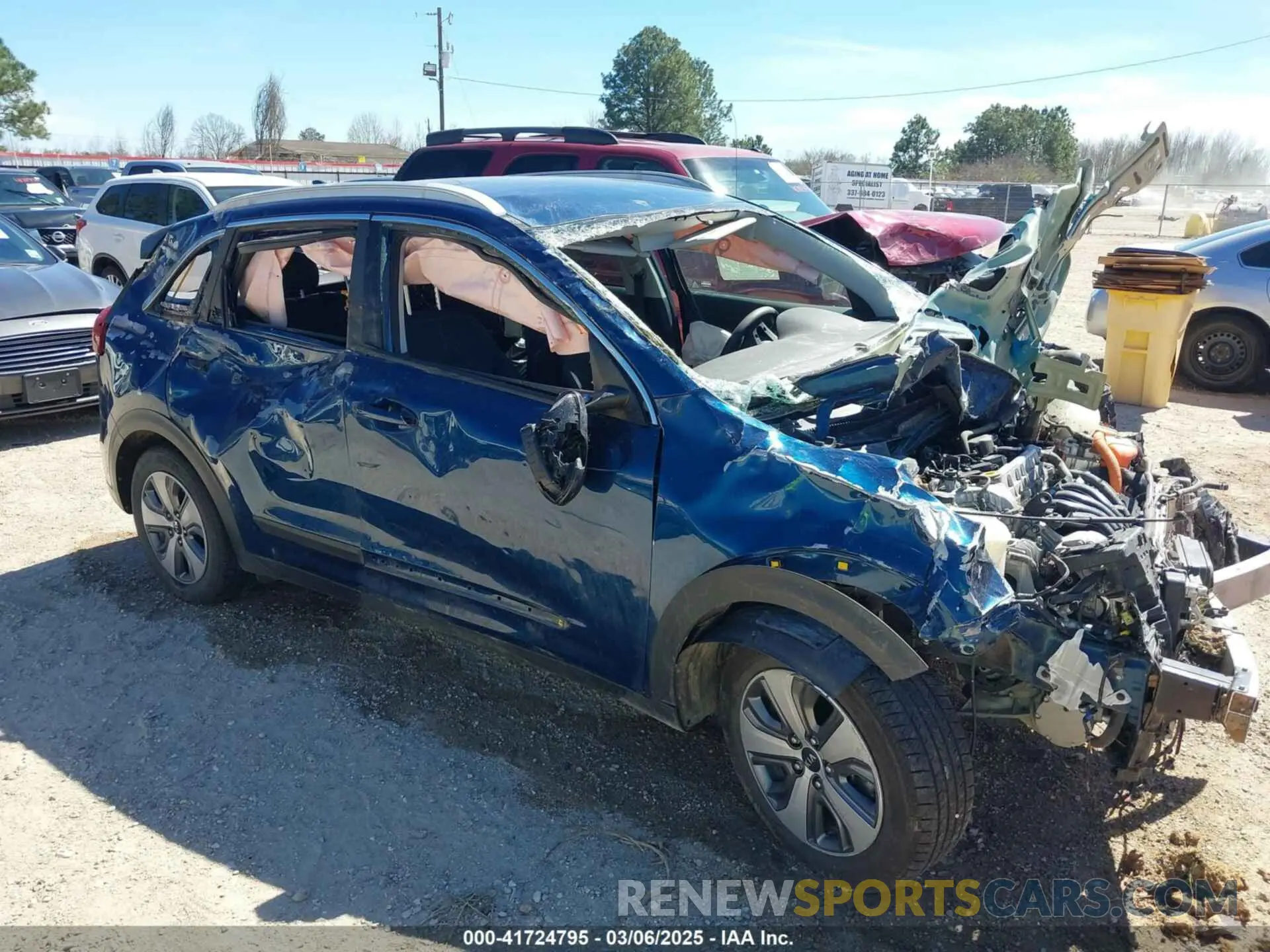 6 Photograph of a damaged car KNDCB3LCXK5257171 KIA NIRO 2019