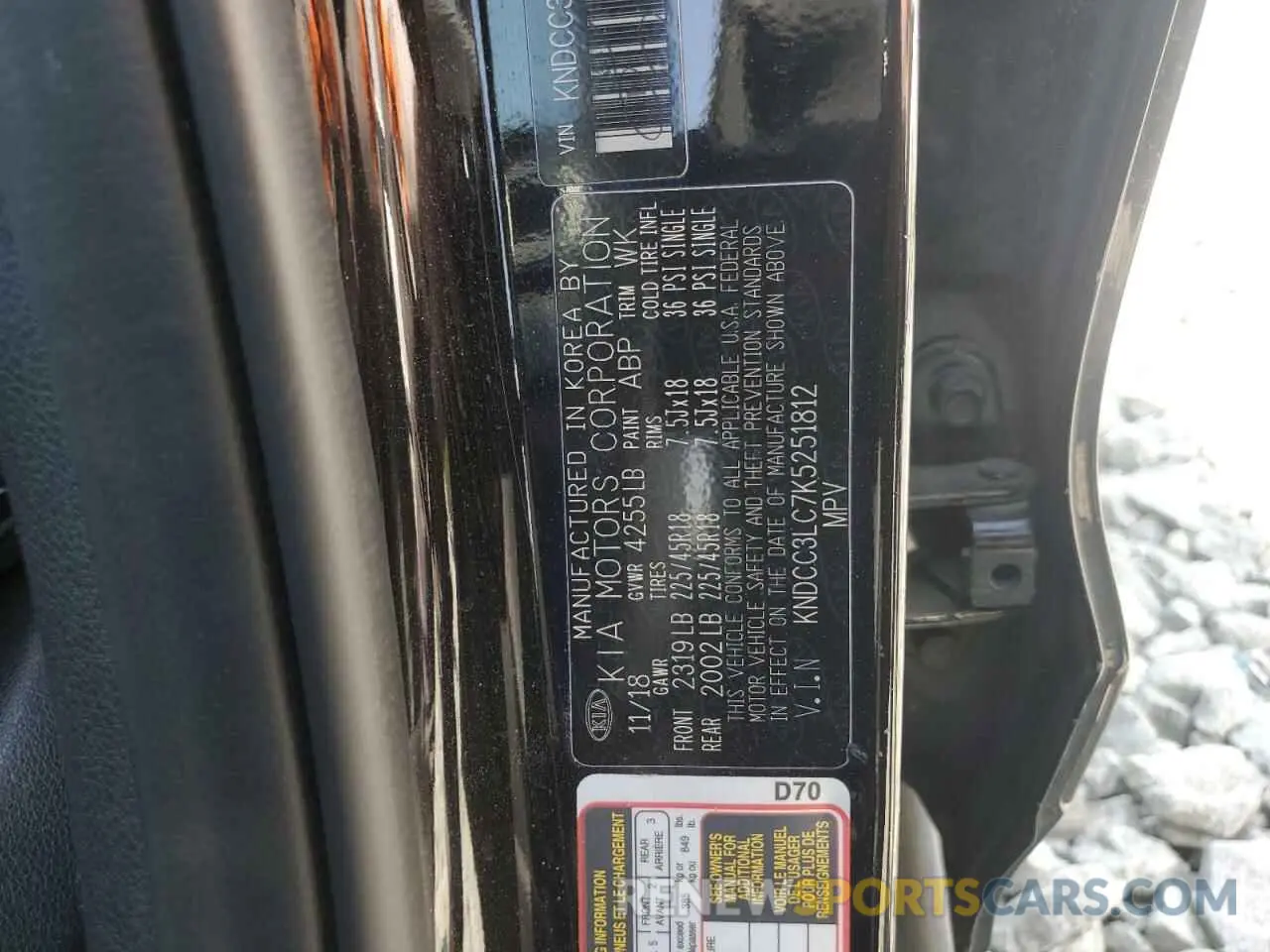 14 Photograph of a damaged car KNDCC3LC7K5251812 KIA NIRO 2019