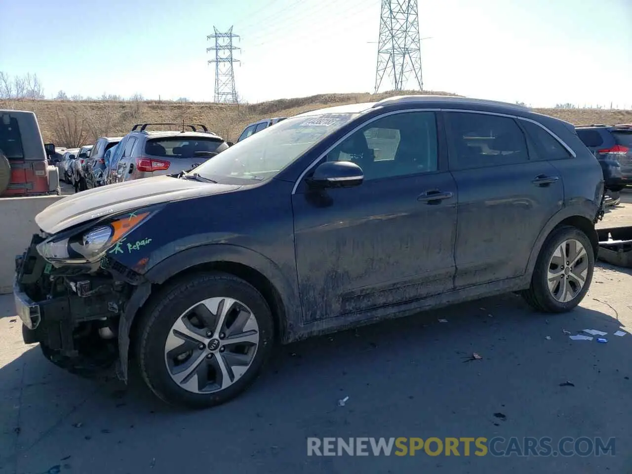 1 Photograph of a damaged car KNDCC3LG1K5024375 KIA NIRO 2019