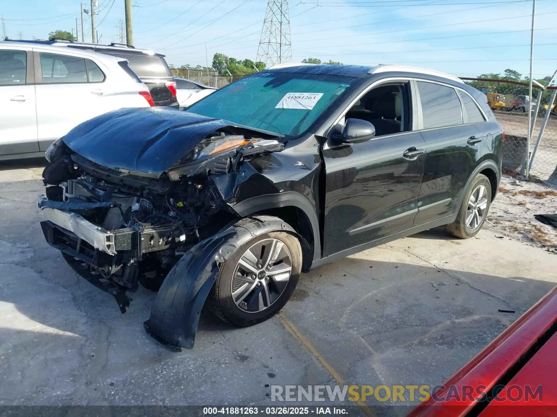 2 Photograph of a damaged car KNDCB3LC2L5422695 KIA NIRO 2020