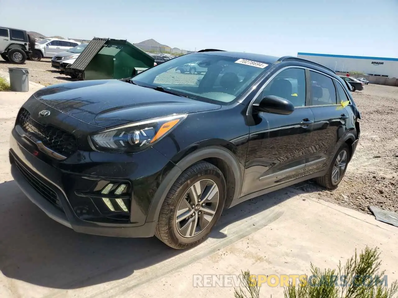 1 Photograph of a damaged car KNDCB3LC3L5374494 KIA NIRO 2020