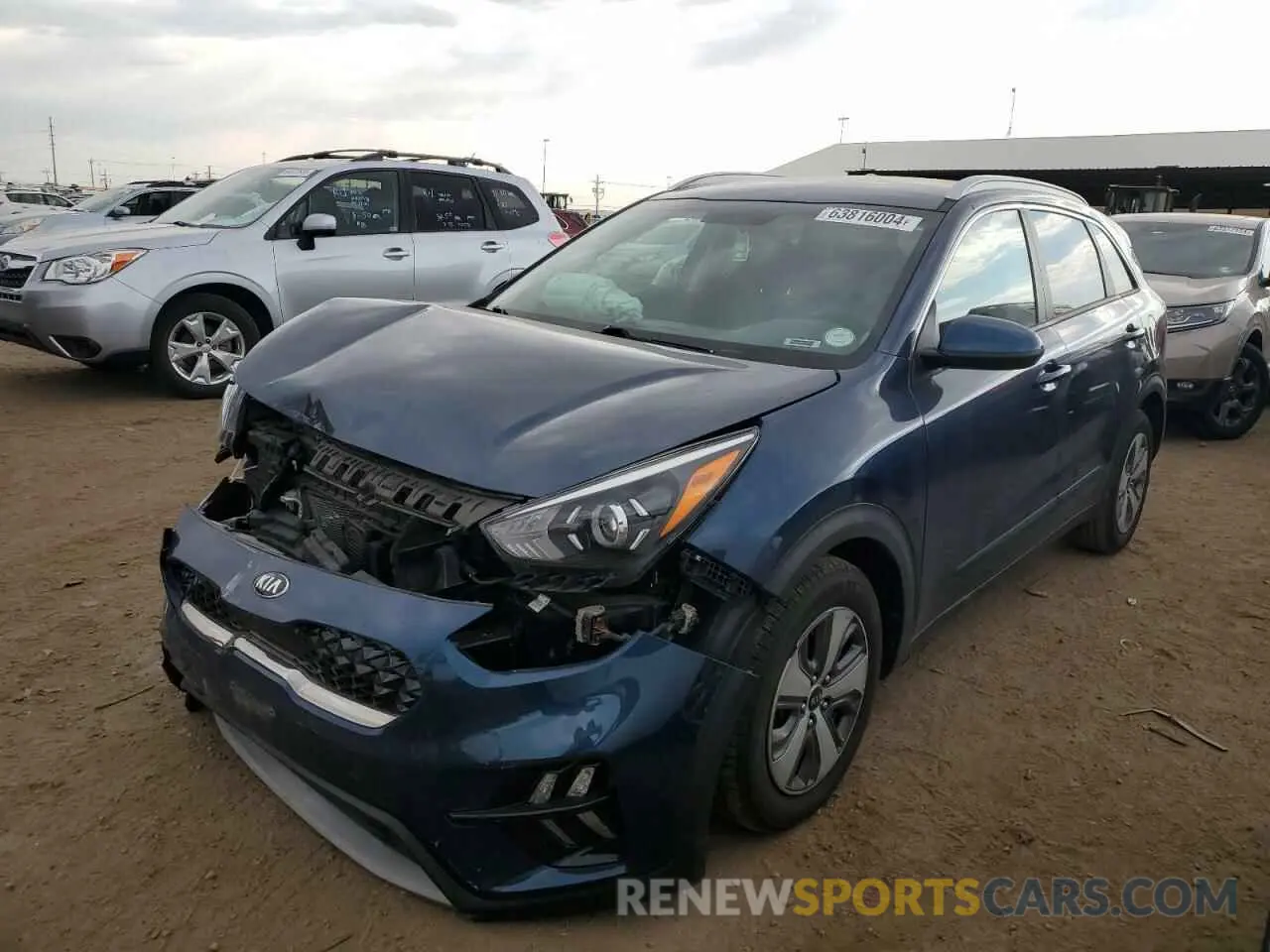1 Photograph of a damaged car KNDCB3LC6L5433909 KIA NIRO 2020