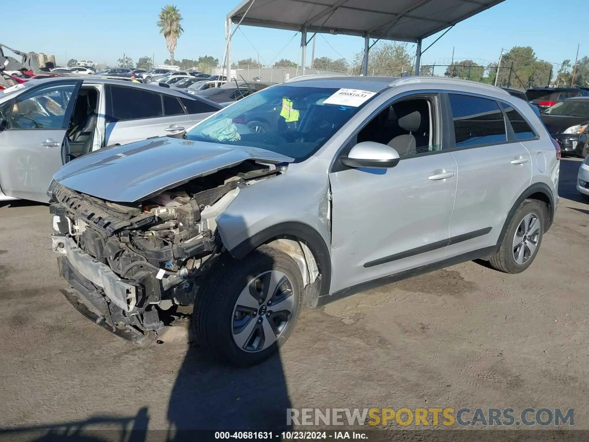 2 Photograph of a damaged car KNDCB3LC6L5438852 KIA NIRO 2020