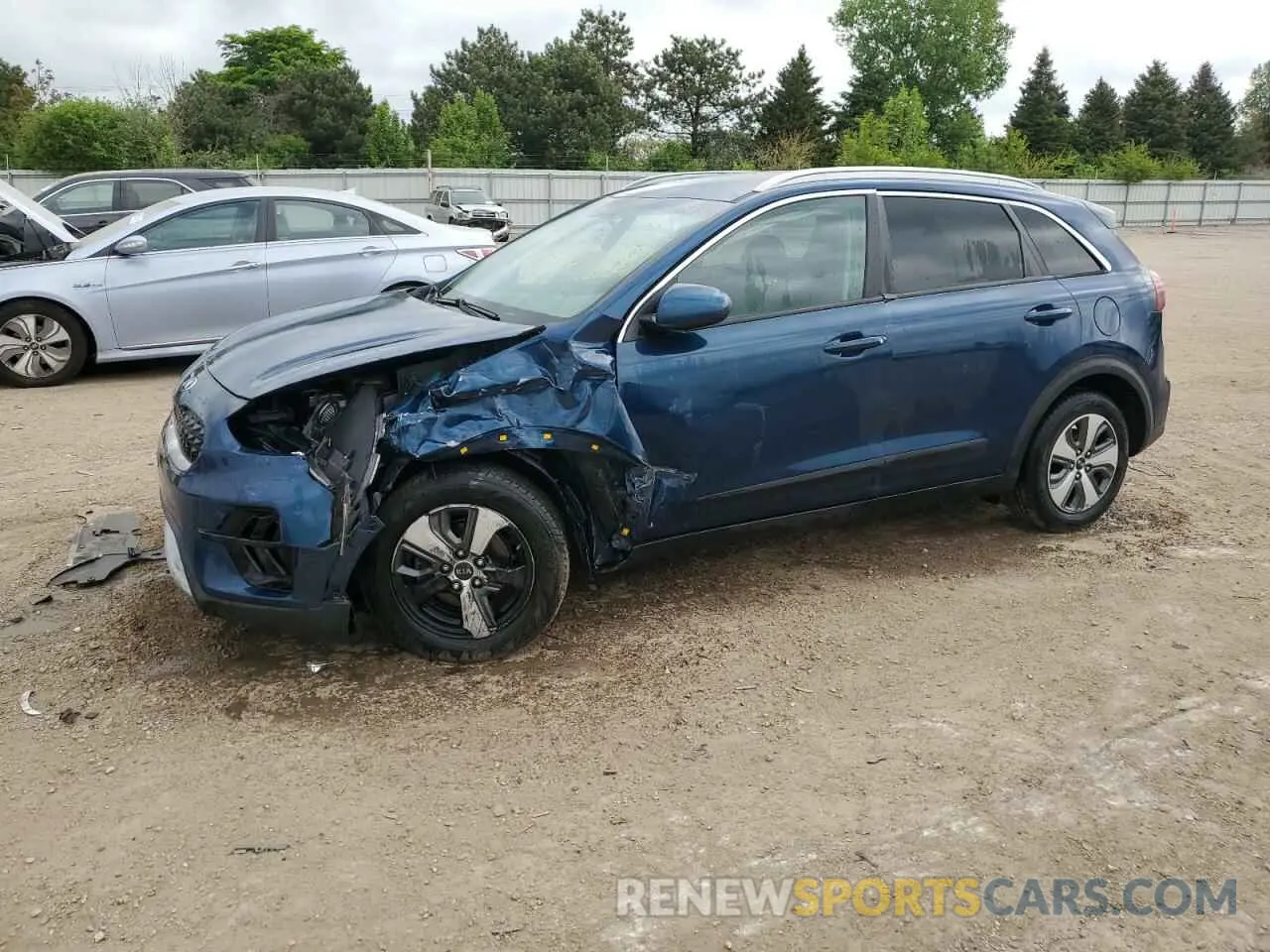 1 Photograph of a damaged car KNDCB3LC8L5425133 KIA NIRO 2020