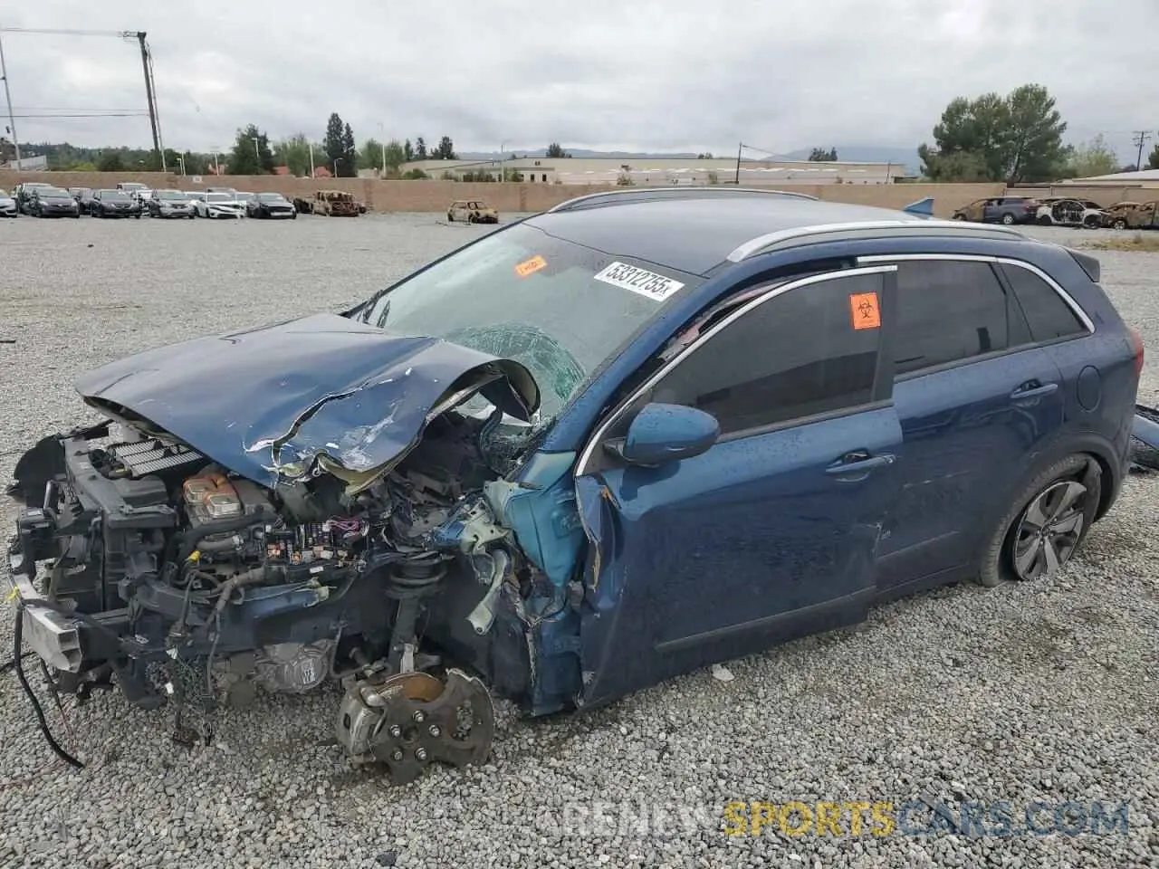 1 Photograph of a damaged car KNDCB3LCXL5395911 KIA NIRO 2020