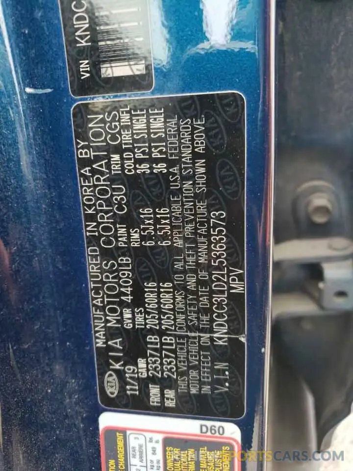 14 Photograph of a damaged car KNDCC3LD2L5363573 KIA NIRO 2020
