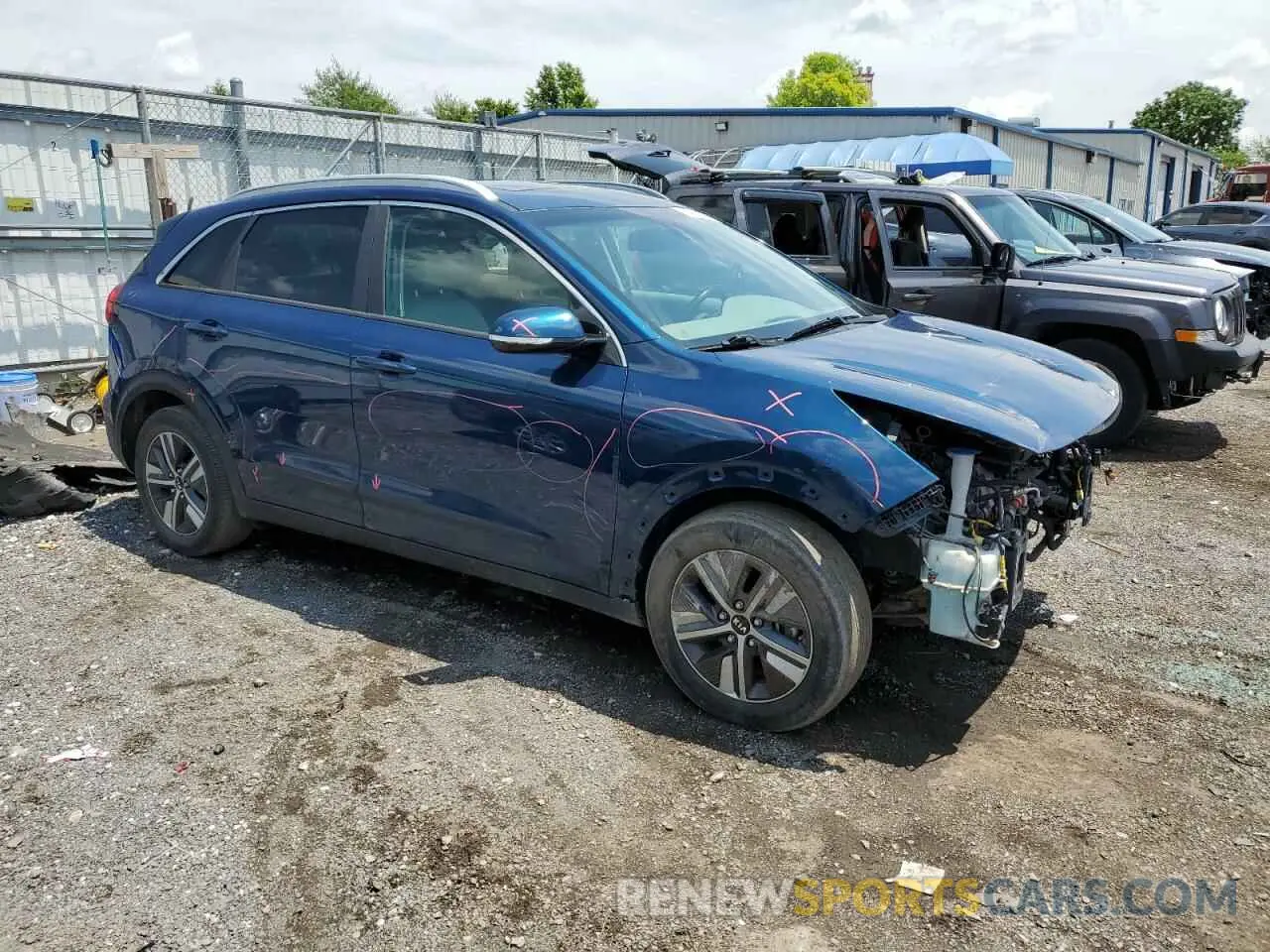 4 Photograph of a damaged car KNDCC3LD2L5363573 KIA NIRO 2020