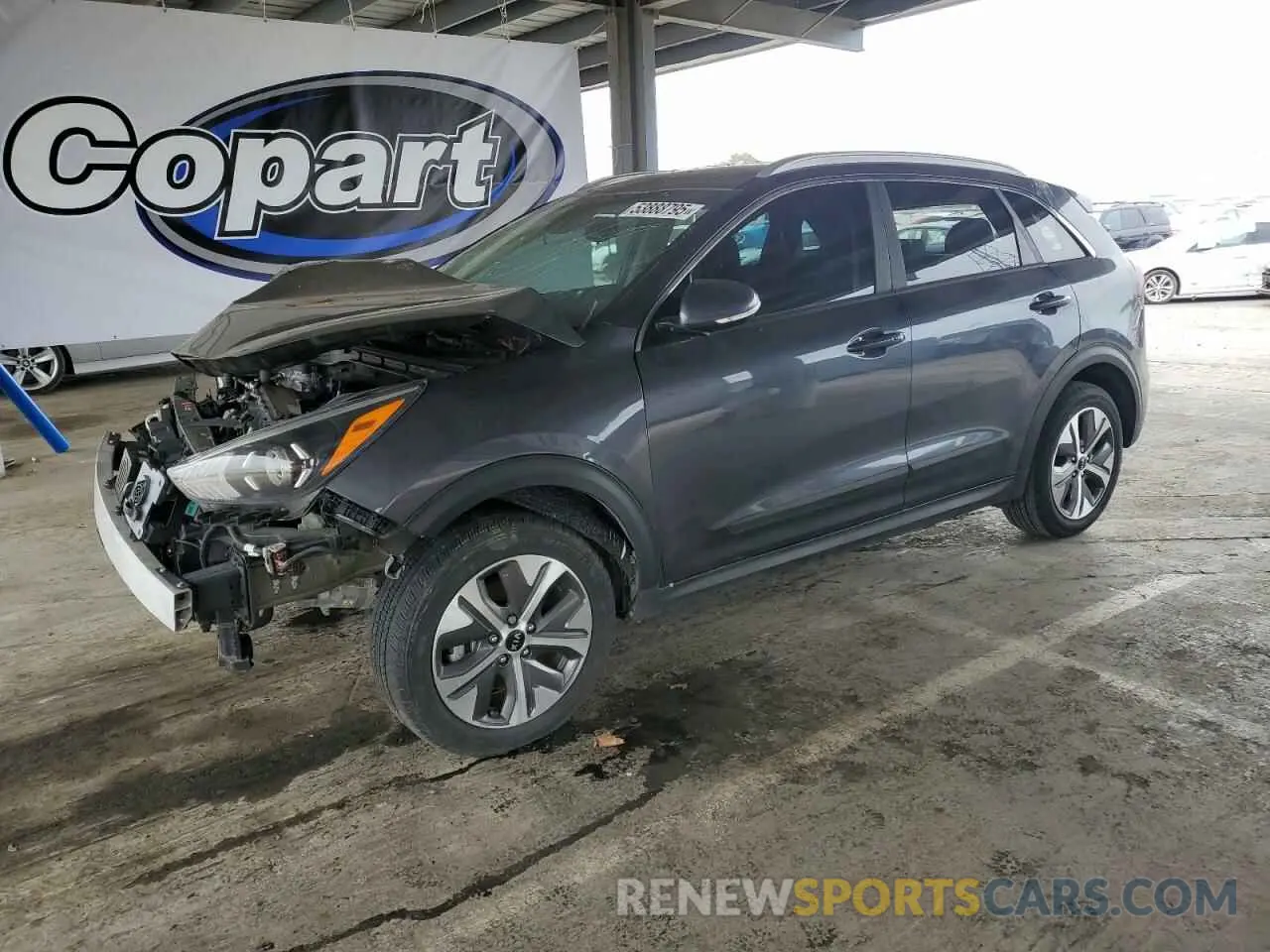 1 Photograph of a damaged car KNDCC3LG8L5047427 KIA NIRO 2020